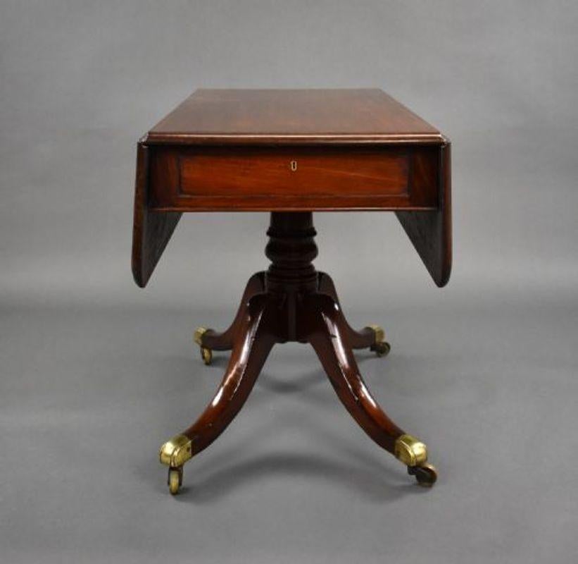 Regency Mahogany Pembroke Table For Sale 4