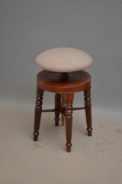 Regency Mahogany Piano Stool