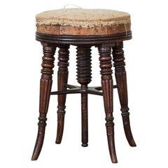 Regency Mahogany Piano Stool in the Manner of Gillows, c.1815