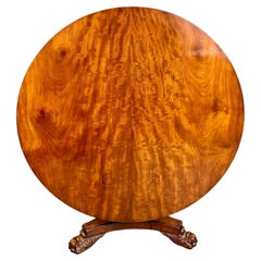 Regency mahogany round centre / dining table
