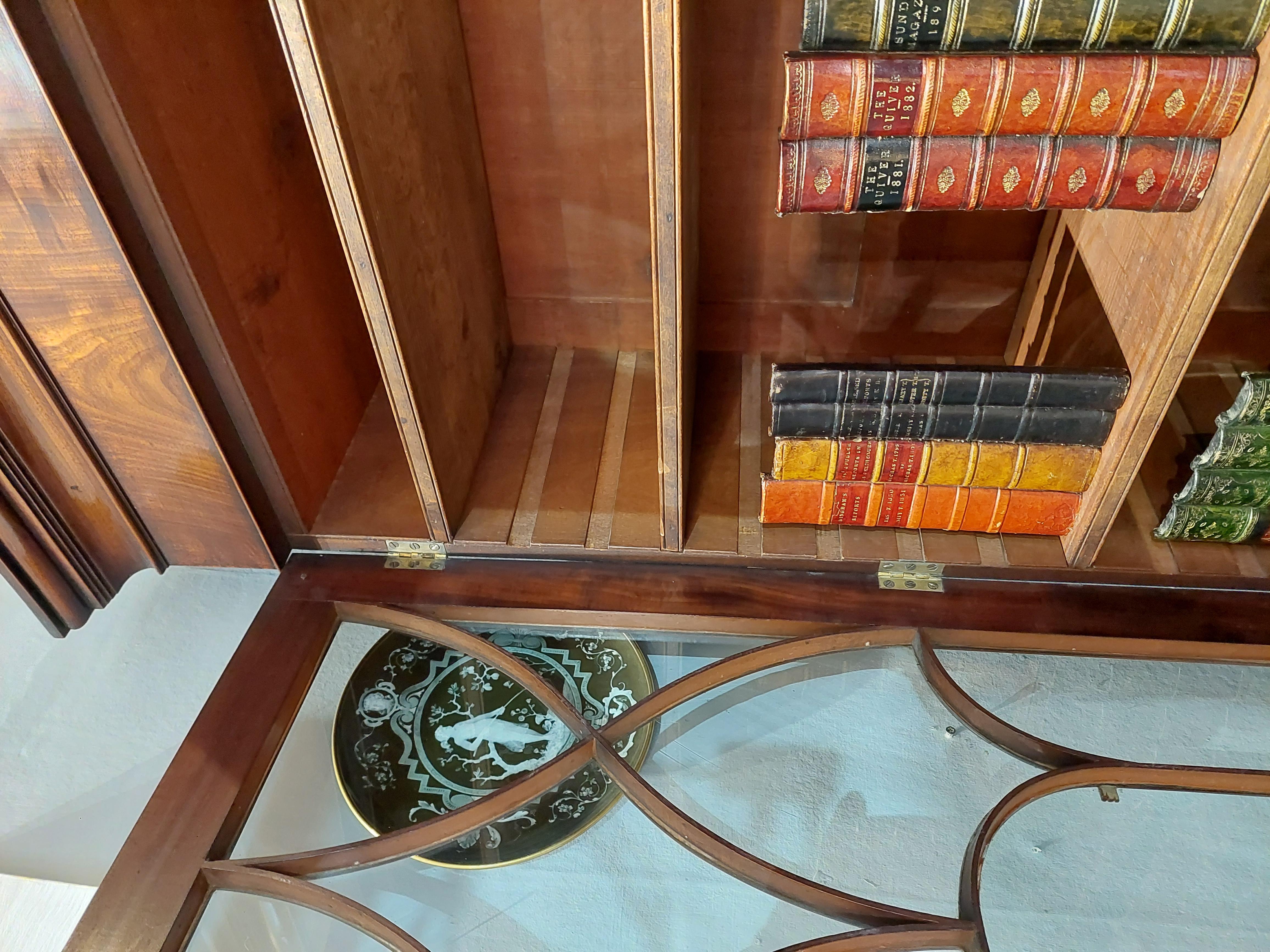 Libreria Secretaire Regency in mogano in vendita 6