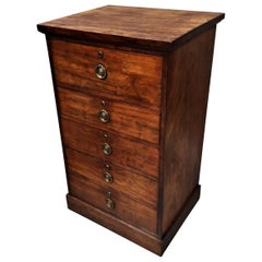 Regency Mahogany Secretaire Chest of Drawers Cabinet