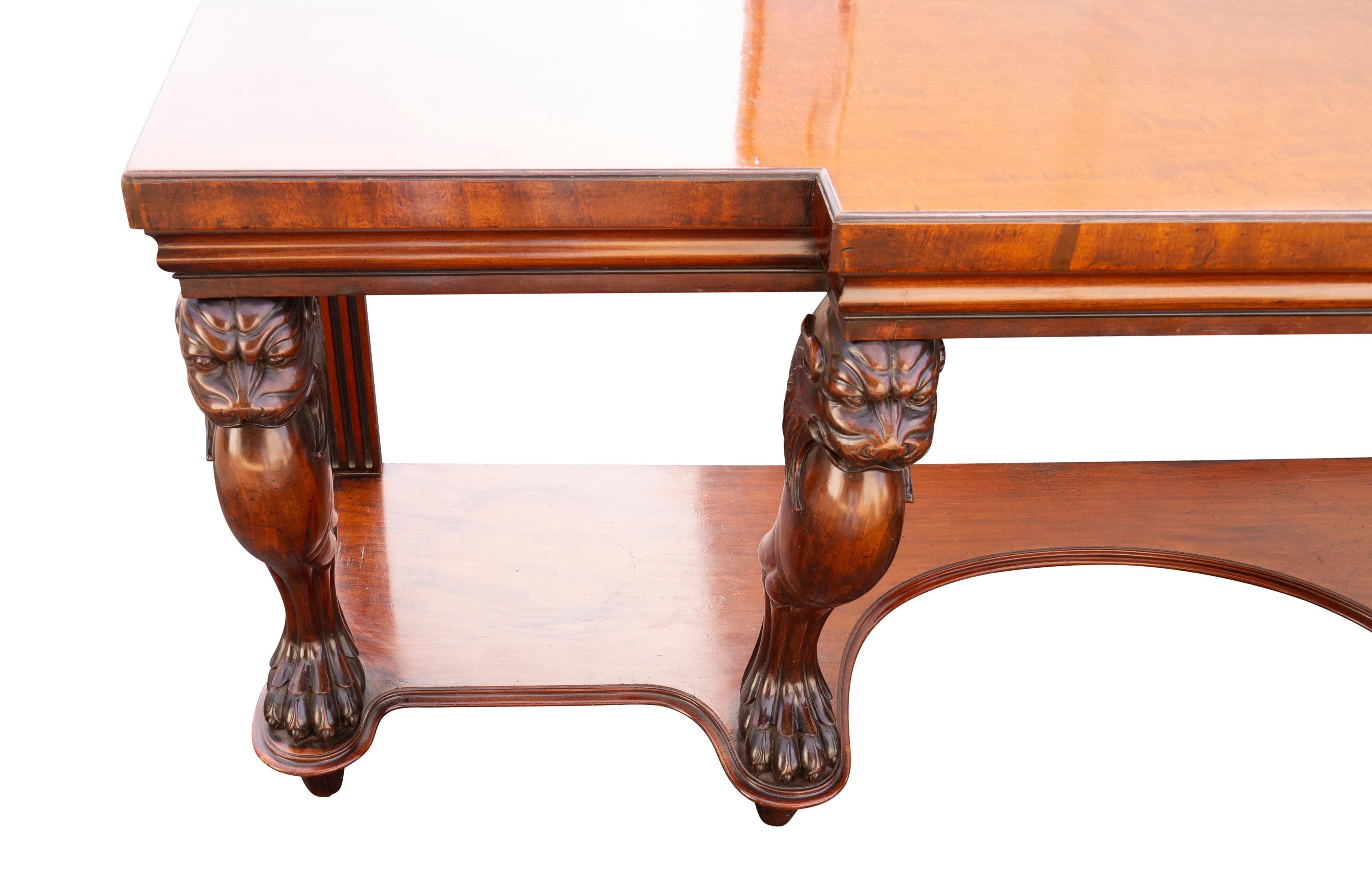 Regency Mahogany Serving Table For Sale 7