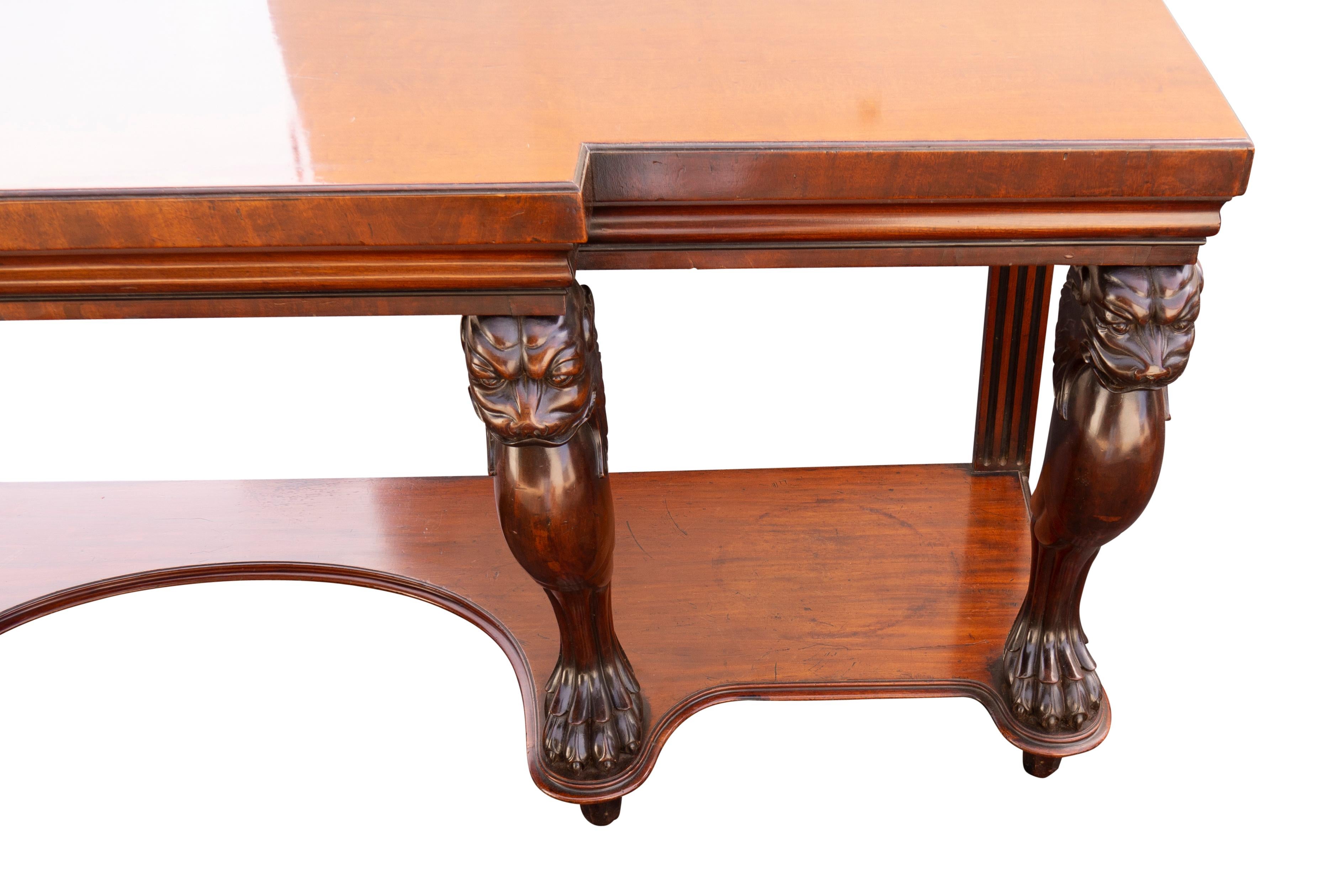 Regency Mahogany Serving Table For Sale 9