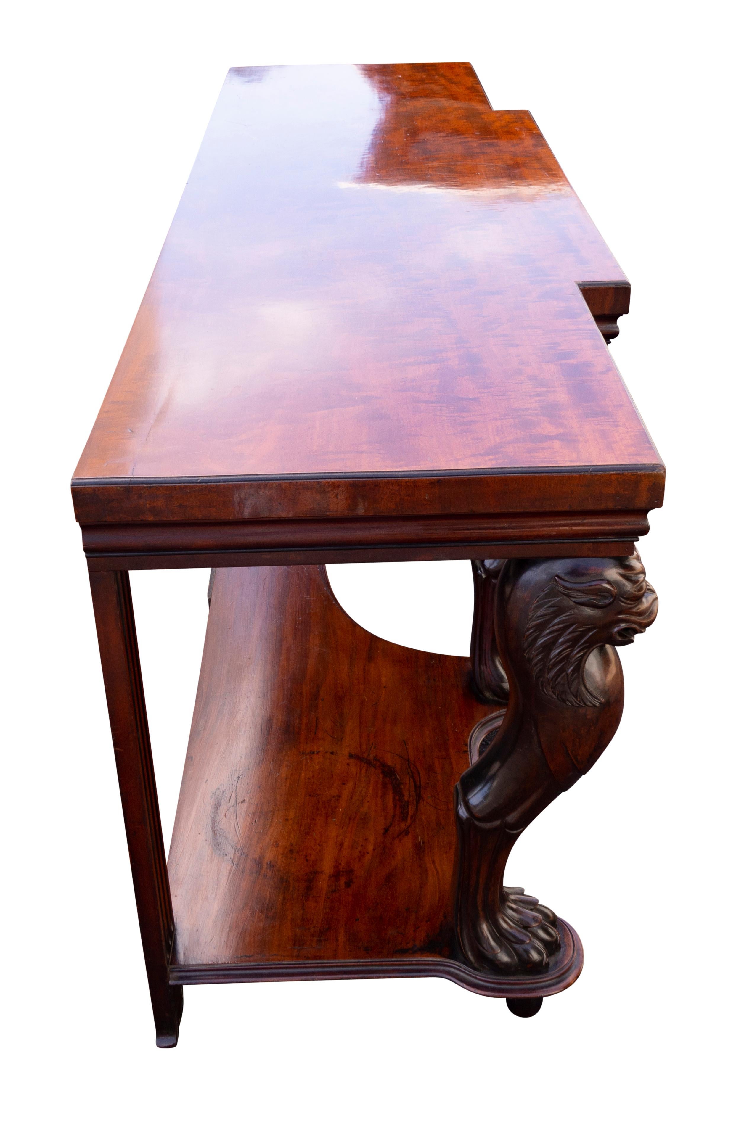 Early 19th Century Regency Mahogany Serving Table For Sale