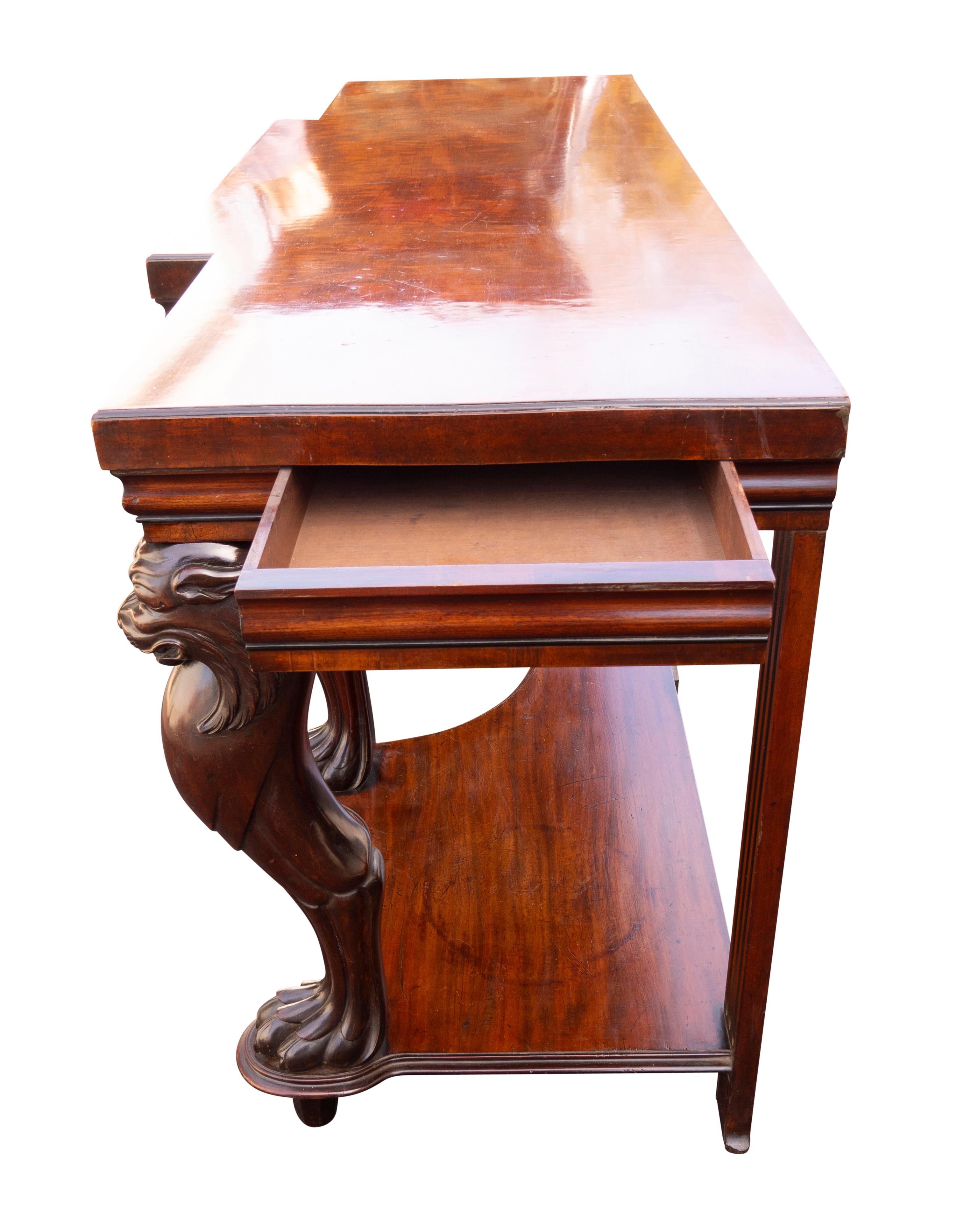 Regency Mahogany Serving Table For Sale 1