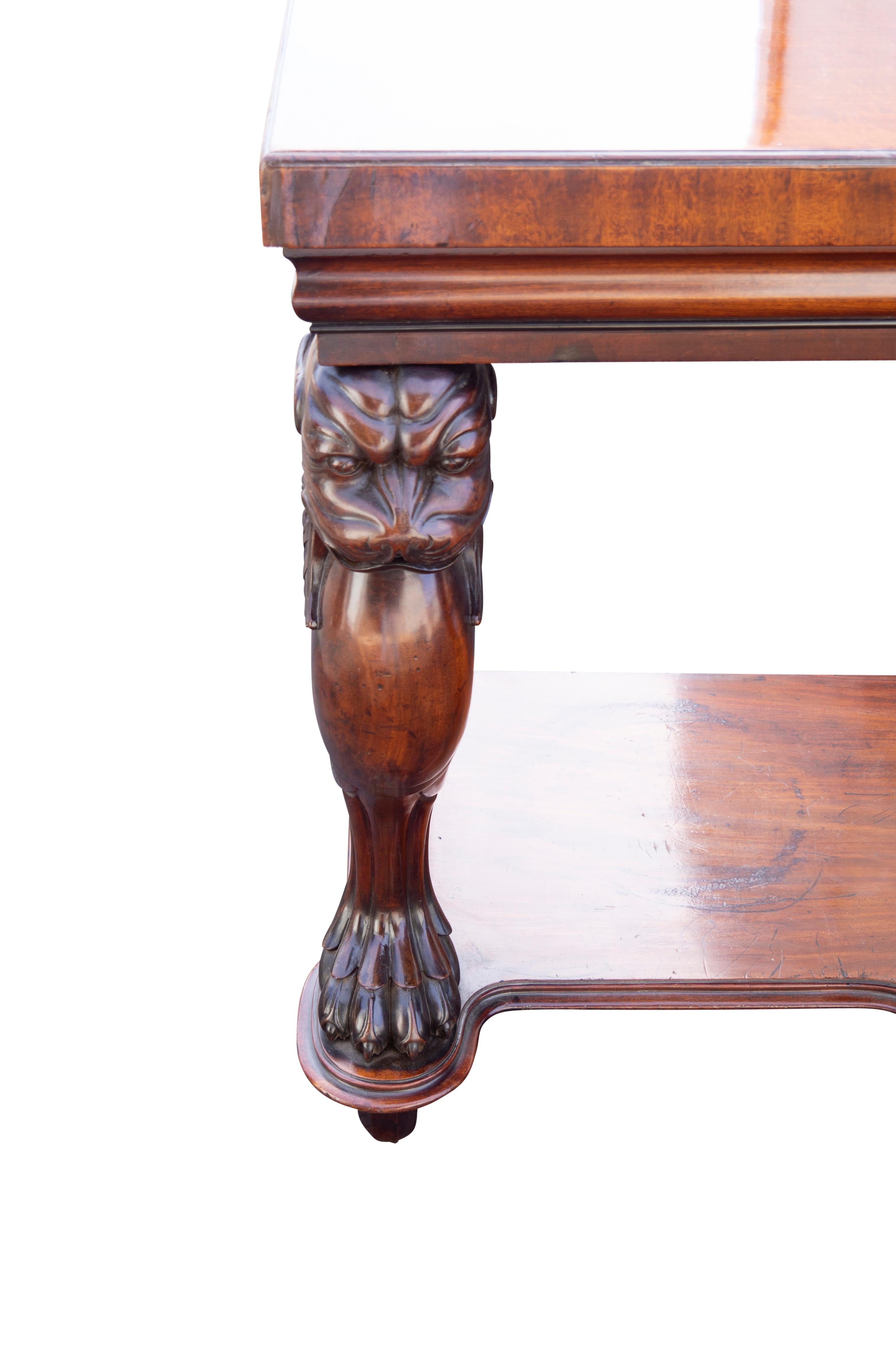 Regency Mahogany Serving Table For Sale 4