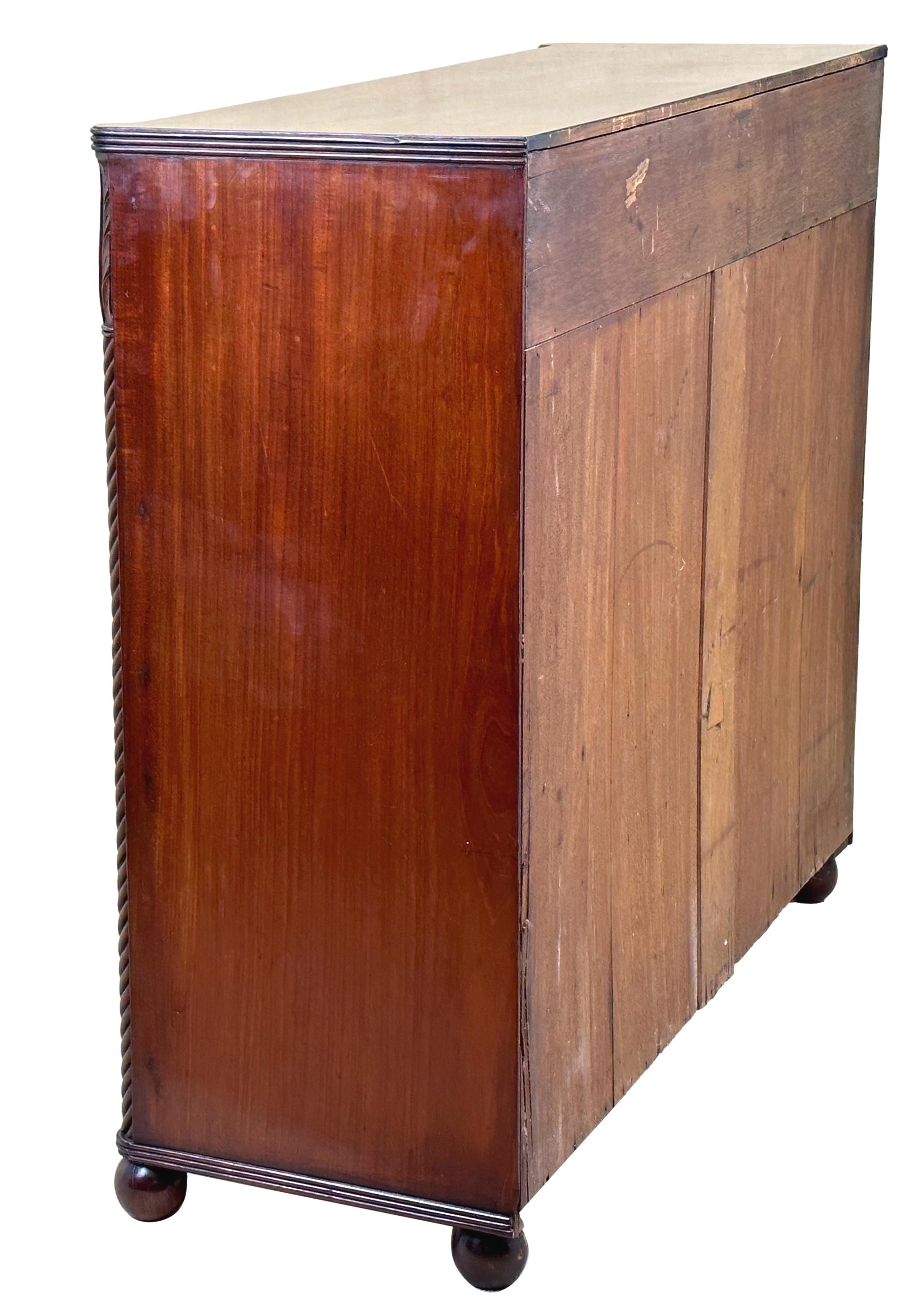 Regency Mahogany Side Cabinet 5