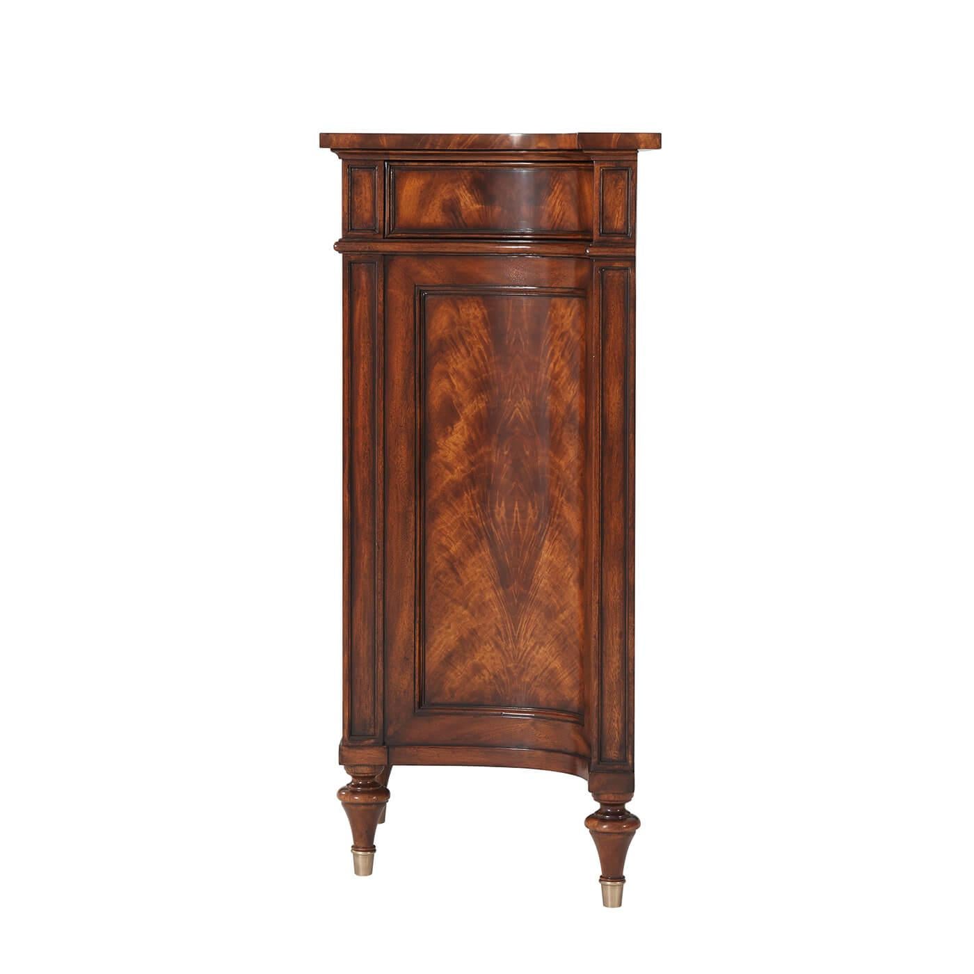 Regency Mahogany Side Cabinet In New Condition For Sale In Westwood, NJ