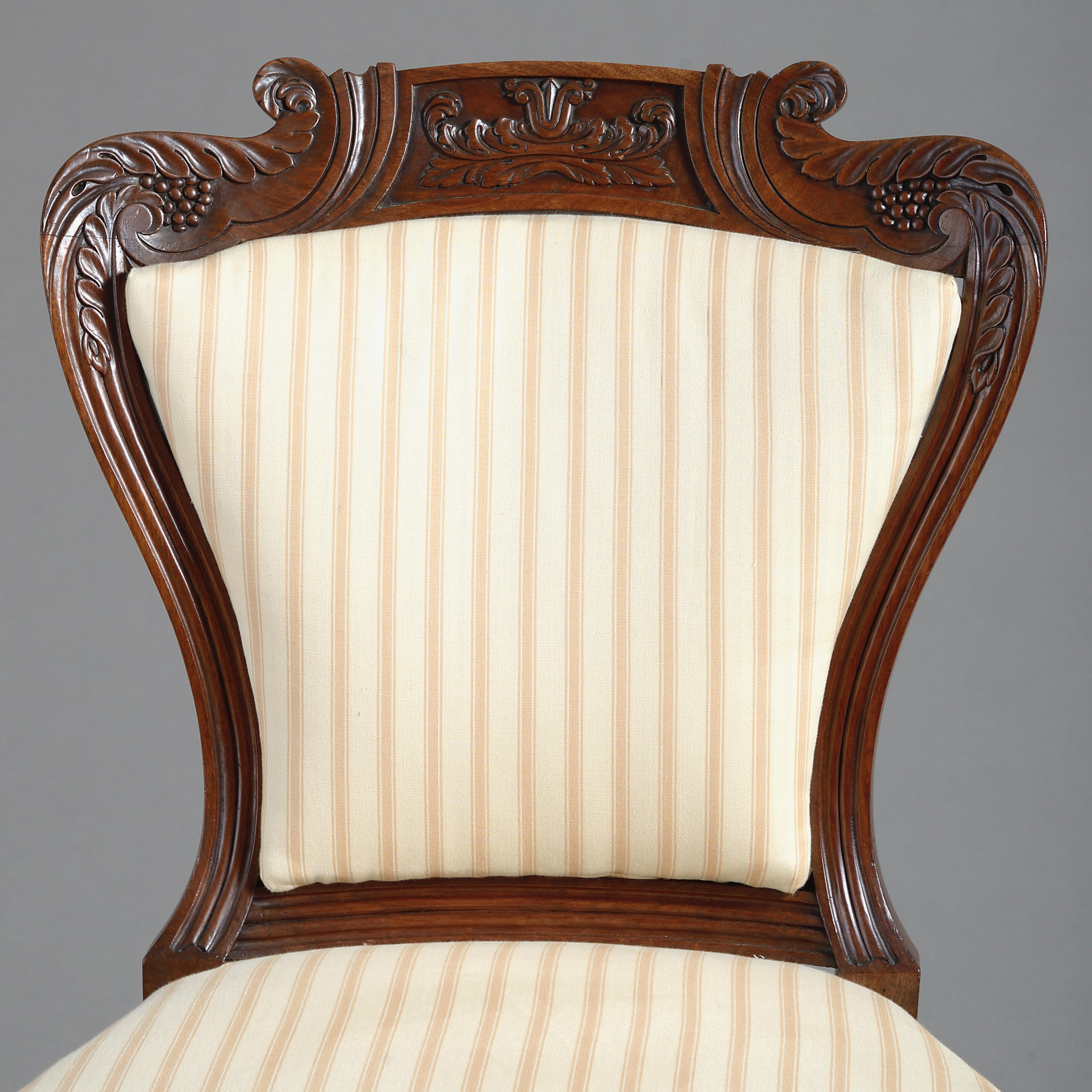 Chaise d'appoint en acajou de style Régence attribuée à Gillows Bon état - En vente à London, GB