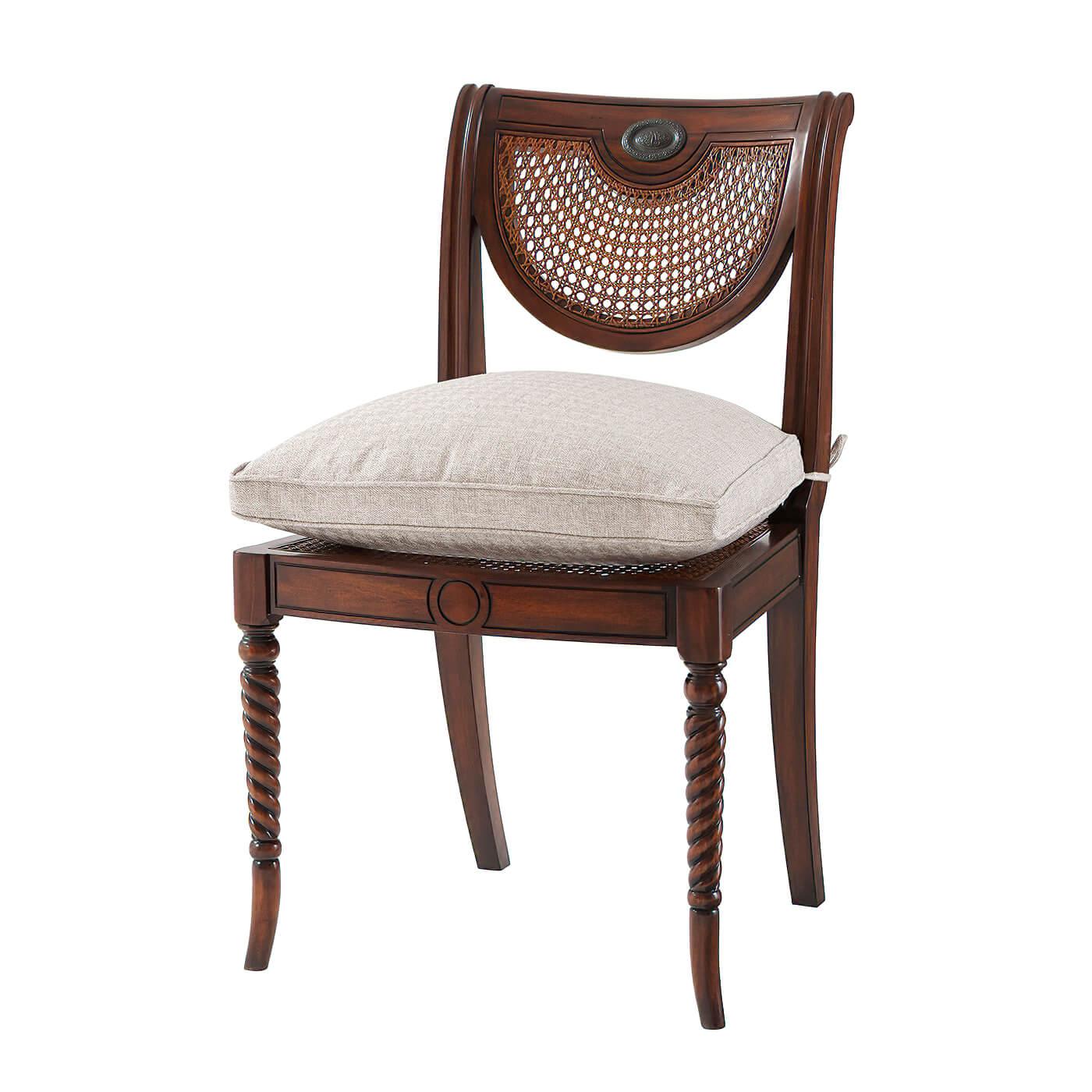 Vietnamese Regency Mahogany Side Chair For Sale