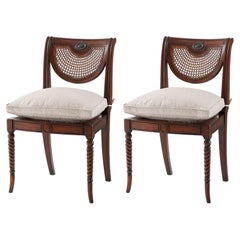 Regency Mahogany Side Chairs (Sets of 2)
