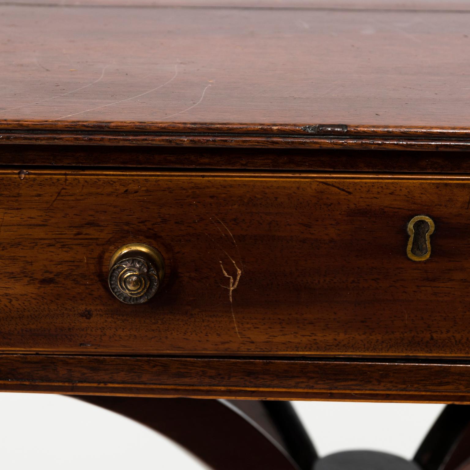 Regency Mahogany Side Table, circa 1820s 5