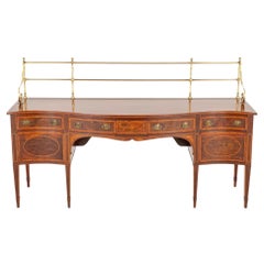 Regency Mahagoni Sideboard Intarsien Server