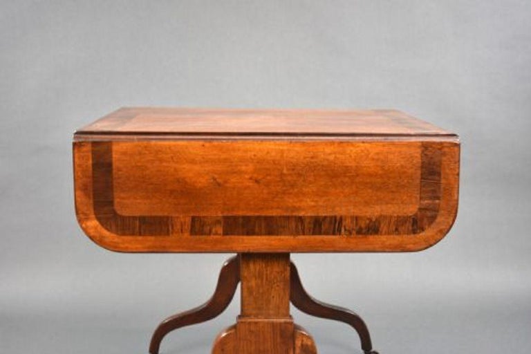 Regency Mahogany Sofa Table For Sale at 1stDibs