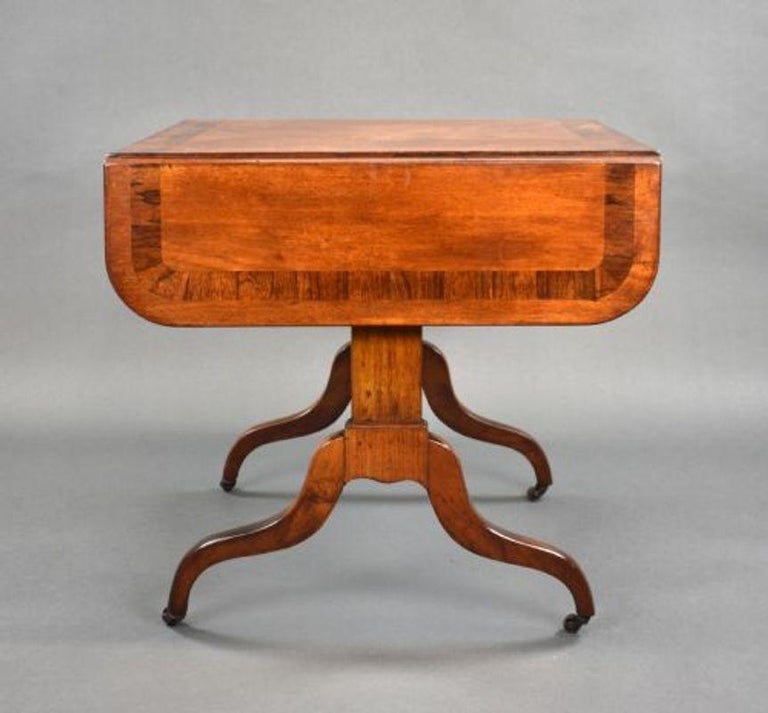 Regency Mahogany Sofa Table For Sale at 1stDibs