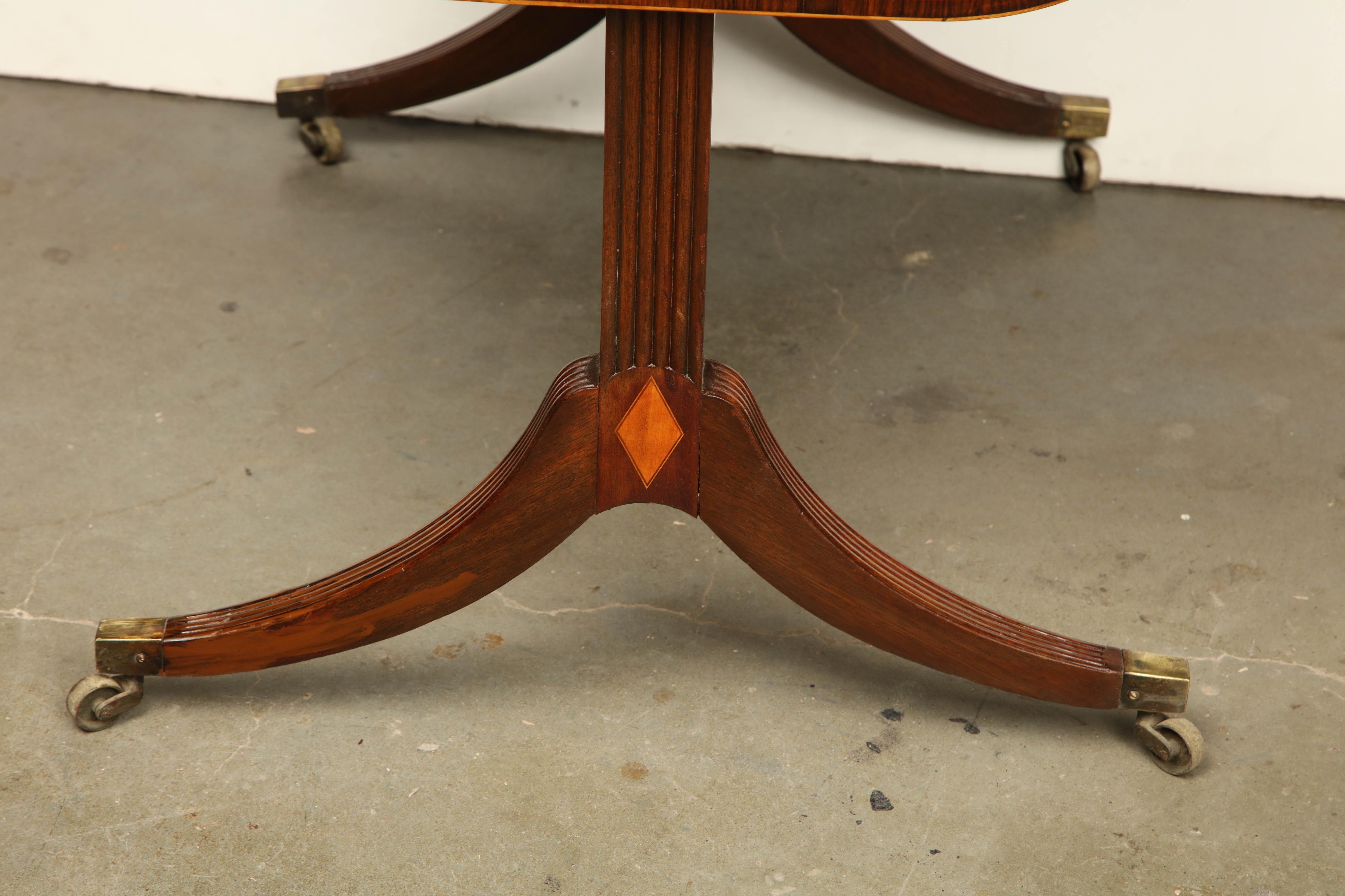 Regency Mahogany Sofa Table In Good Condition For Sale In Westwood, NJ