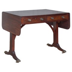 Mesa de sofá de caoba Regency