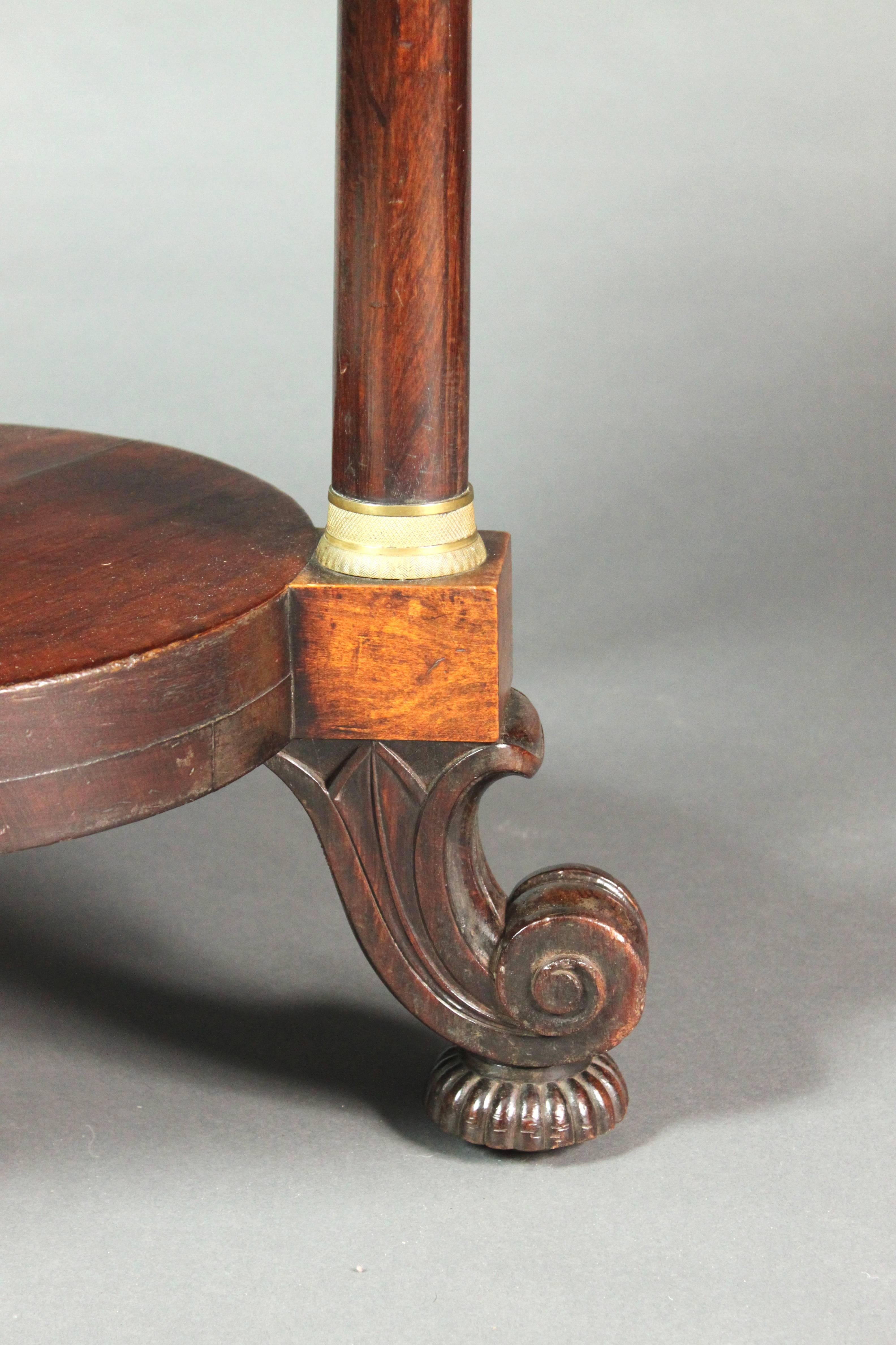 English Regency Mahogany Stand For Sale