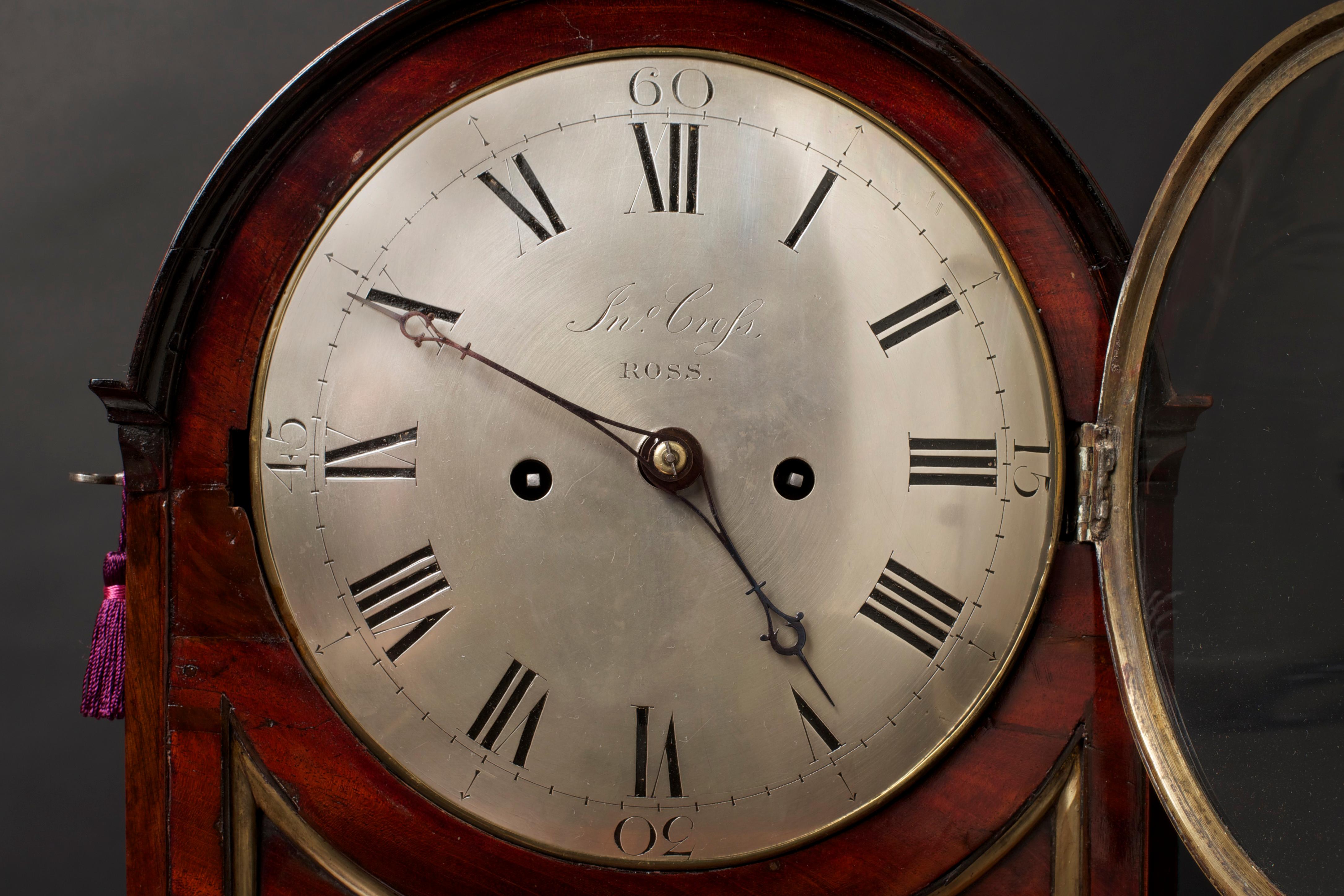 Georgian Regency Mahogany Striking Bracket Clock