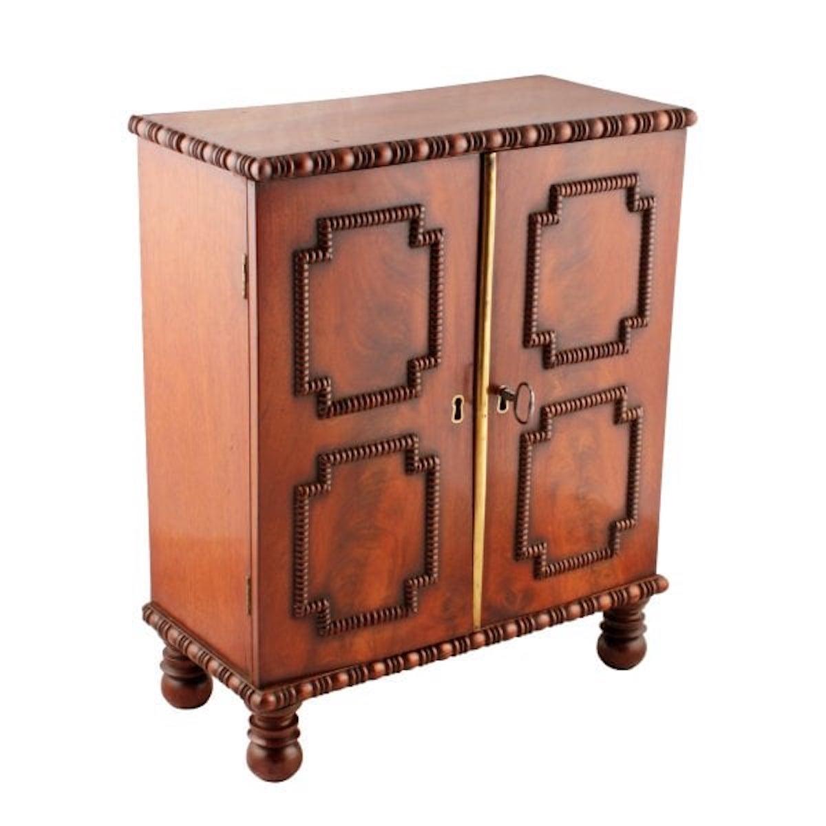 English Regency Mahogany Table Cabinet, 19th Century  For Sale