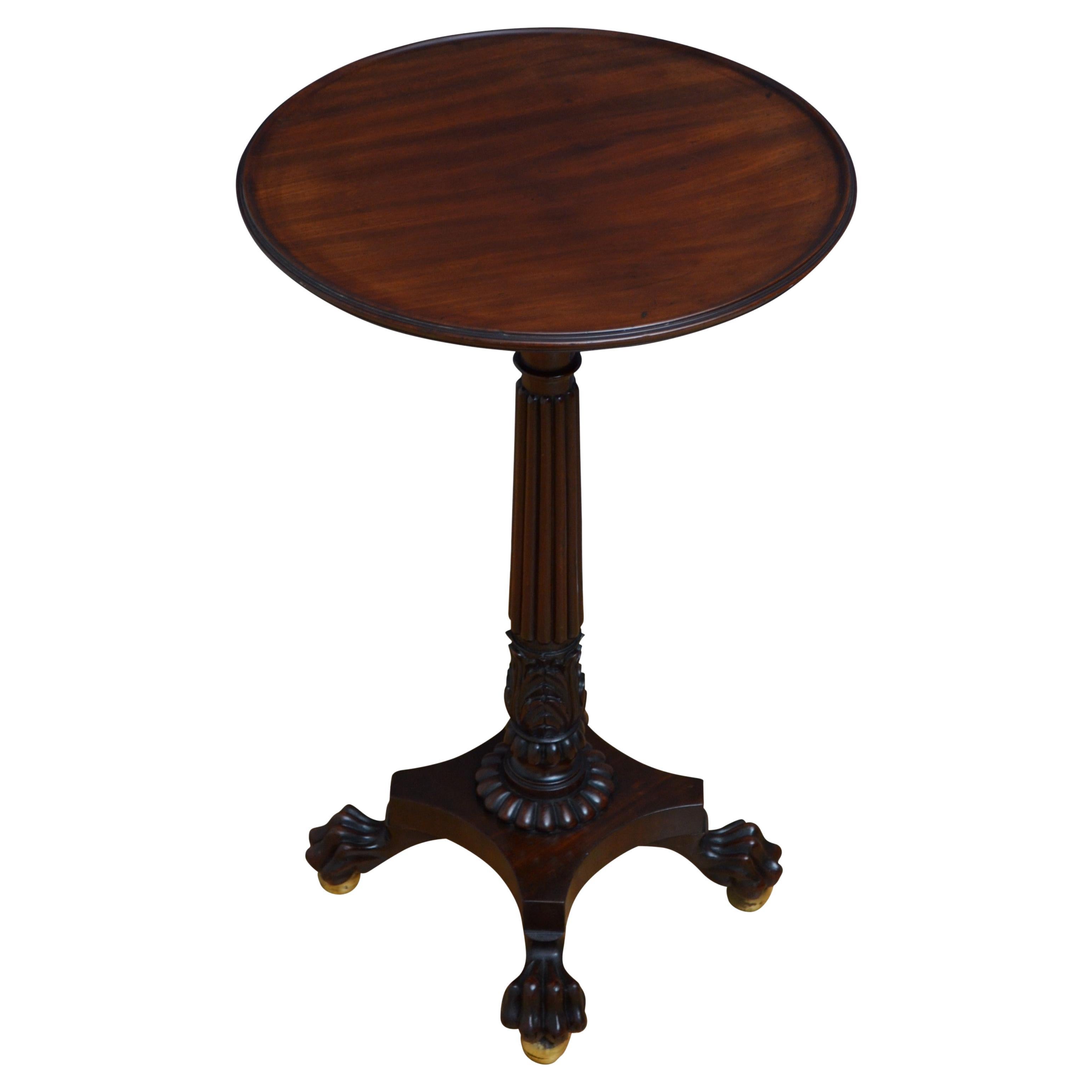 Regency Mahogany Drum Table at 1stDibs
