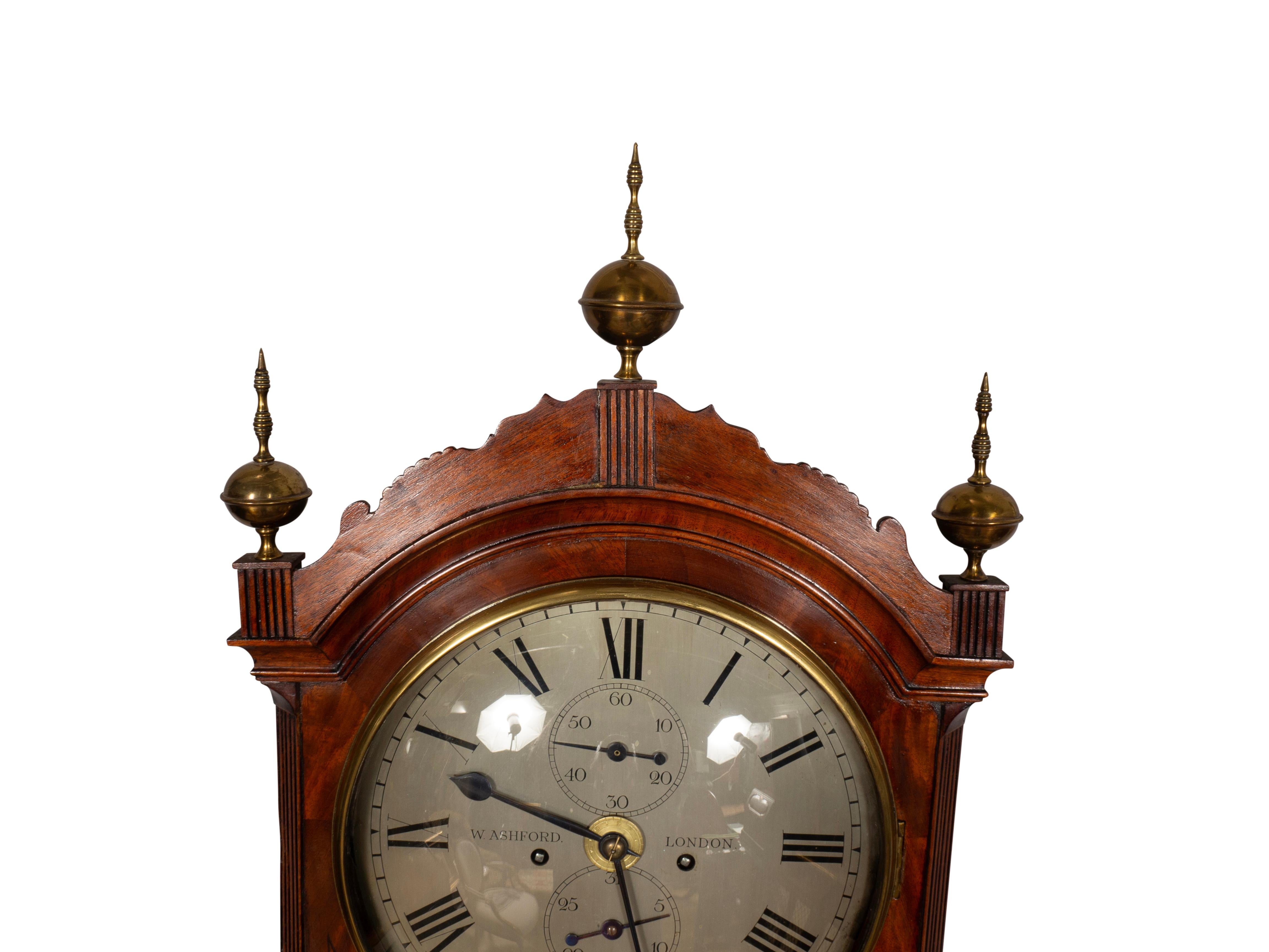 Reloj de caja alta de caoba de la Regencia Por W. Ashford, Londres en venta 4