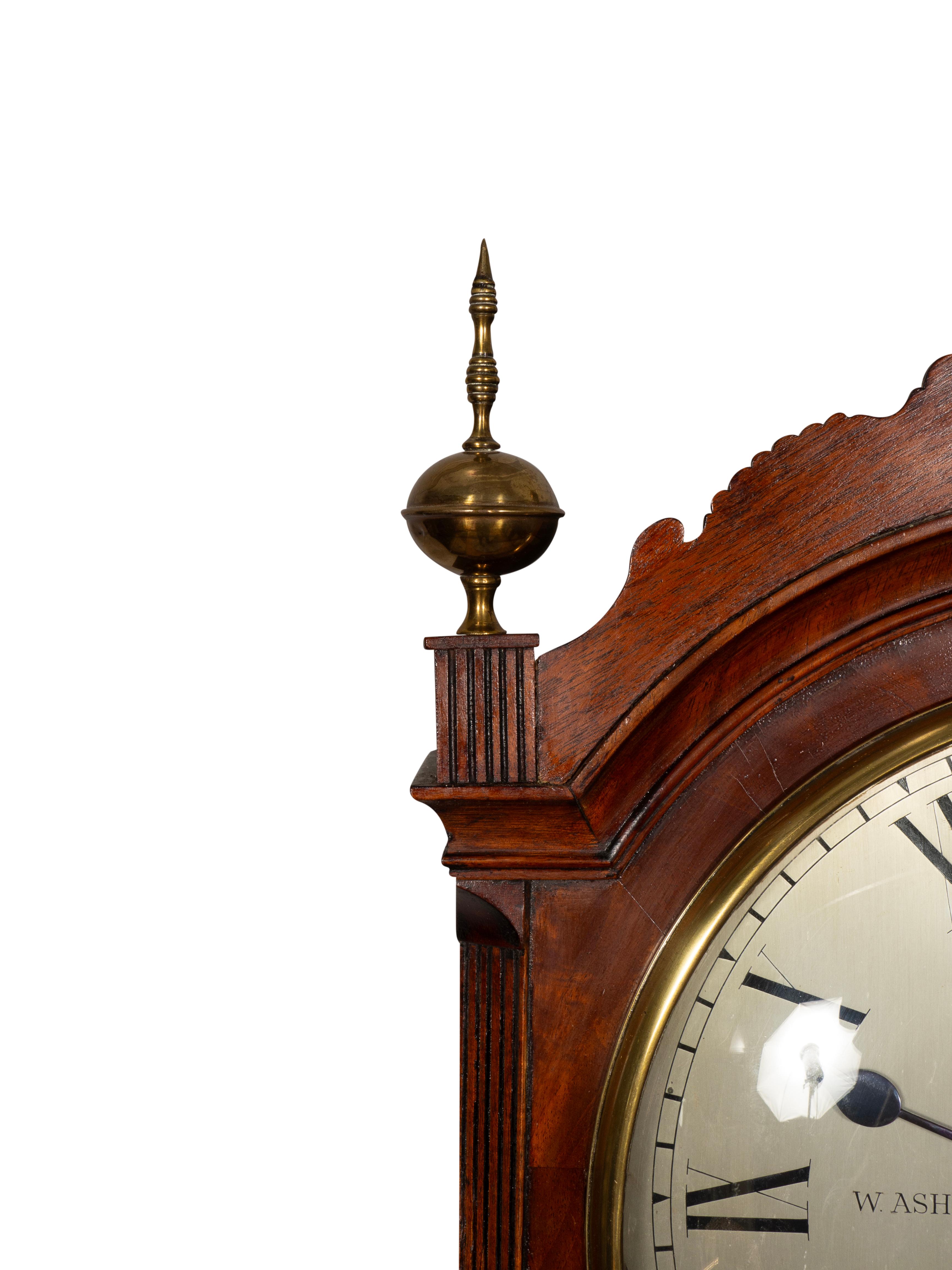 Reloj de caja alta de caoba de la Regencia Por W. Ashford, Londres en venta 6