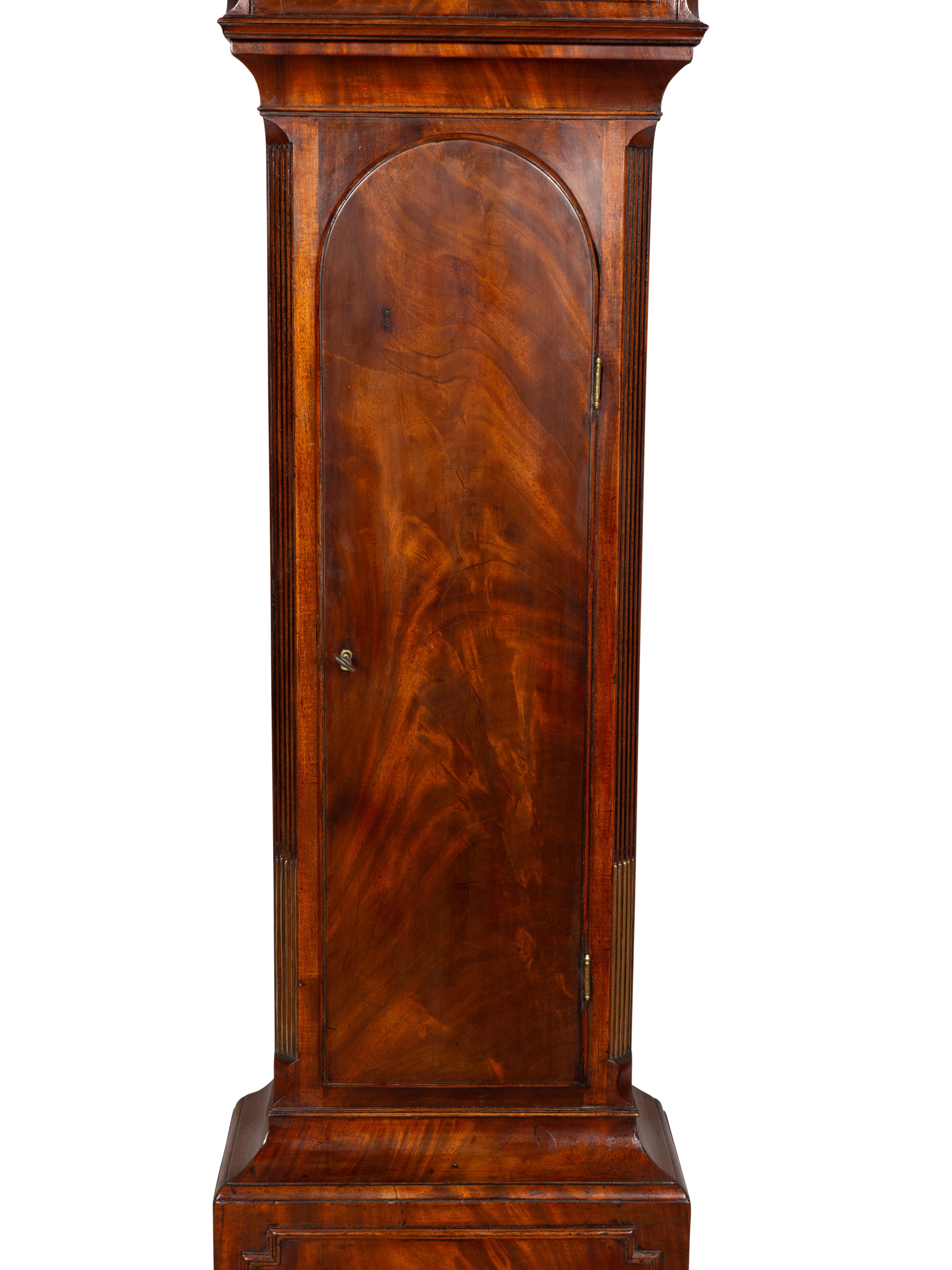 Reloj de caja alta de caoba de la Regencia Por W. Ashford, Londres Inglés en venta