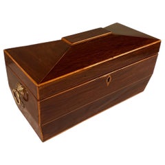 Regency Mahogany Tea Caddy