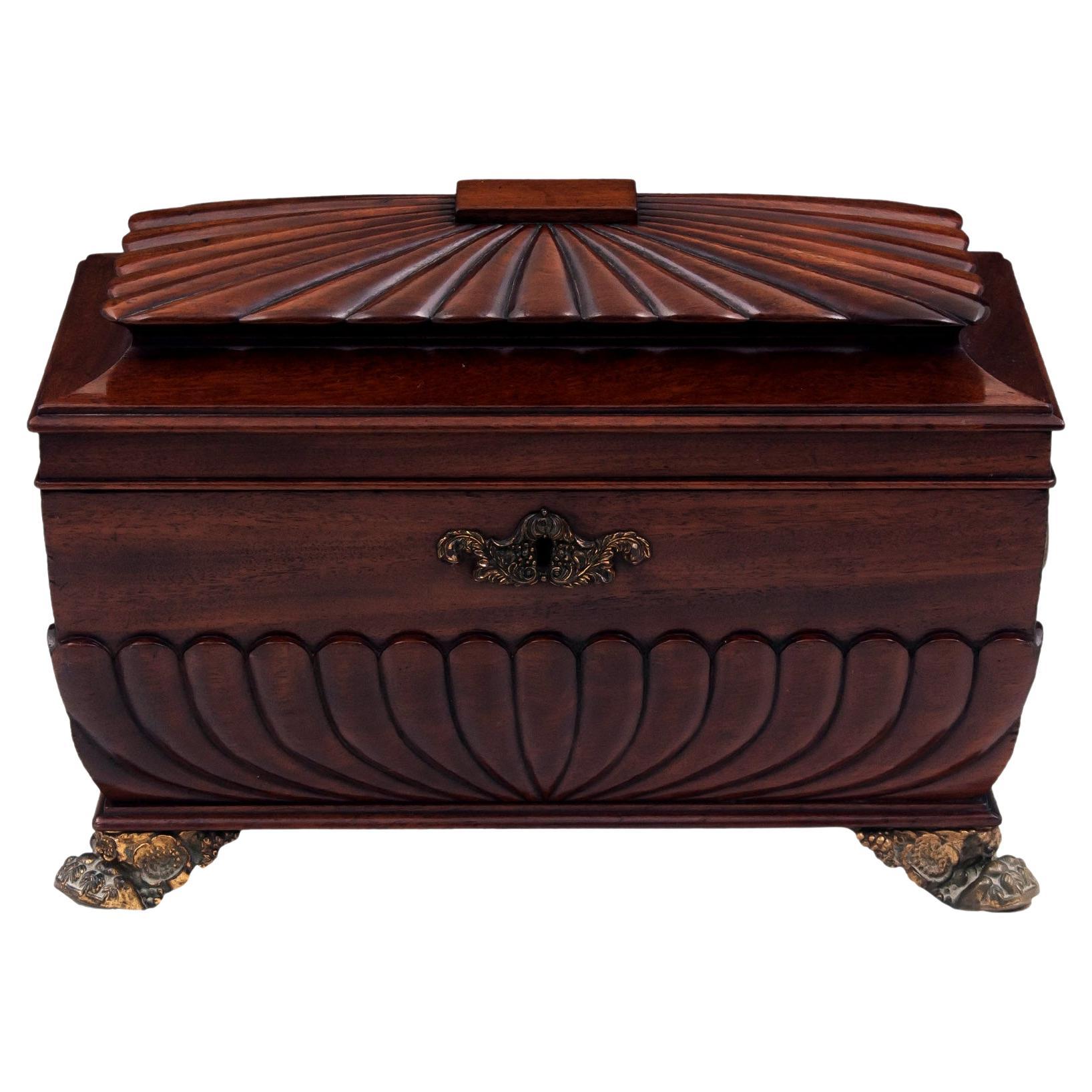 Regency Mahogany Tea Chest Robert Wright