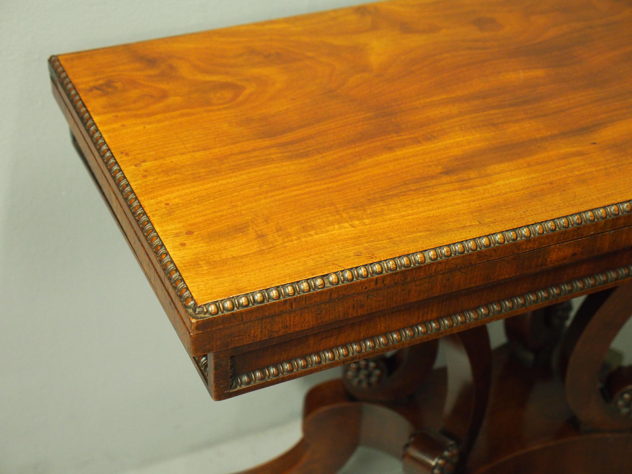 19th Century Regency Mahogany Tea Table by William Trotter For Sale