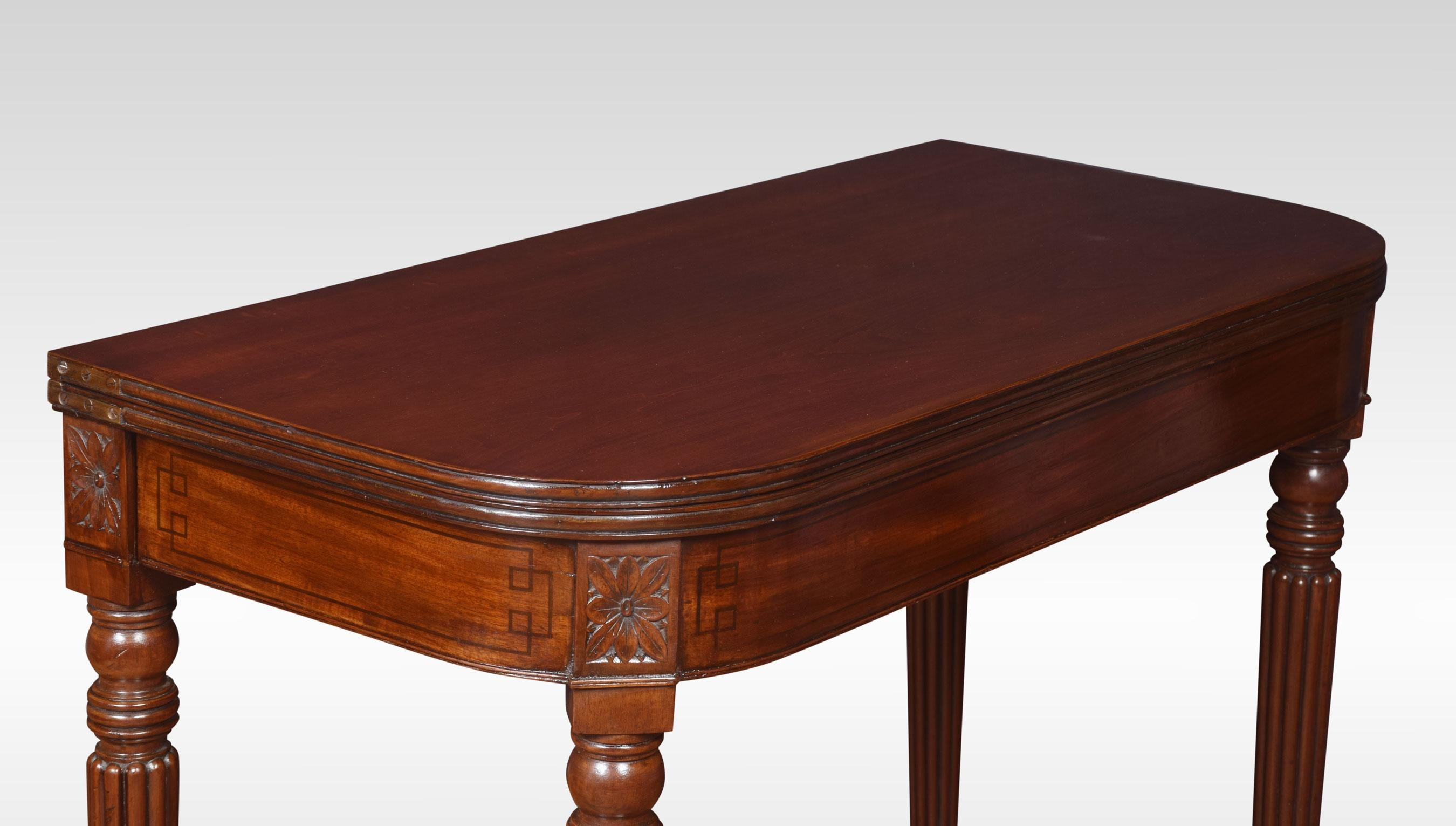 British Regency Mahogany Tea Table For Sale