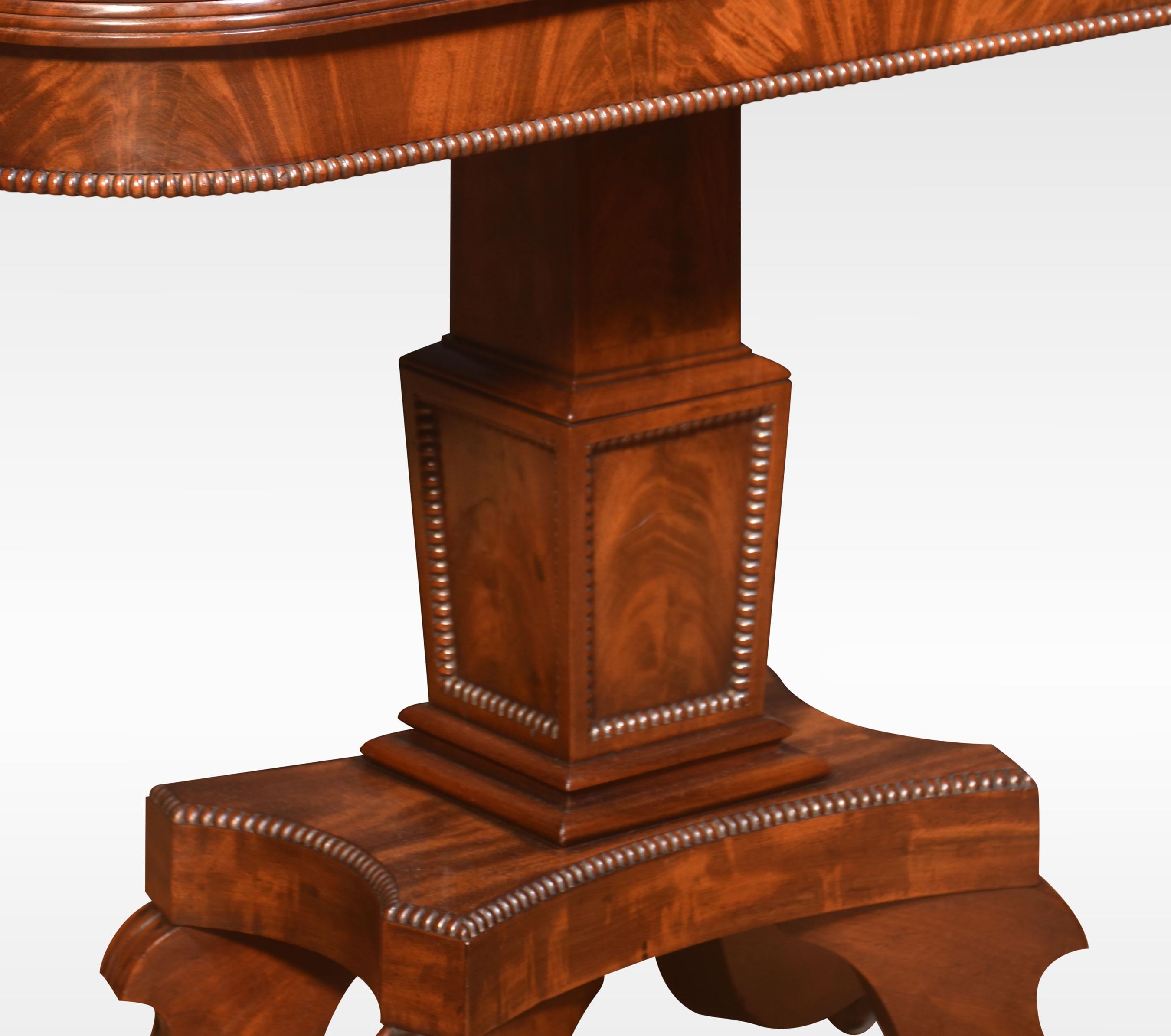 Regency mahogany tea table In Good Condition For Sale In Cheshire, GB