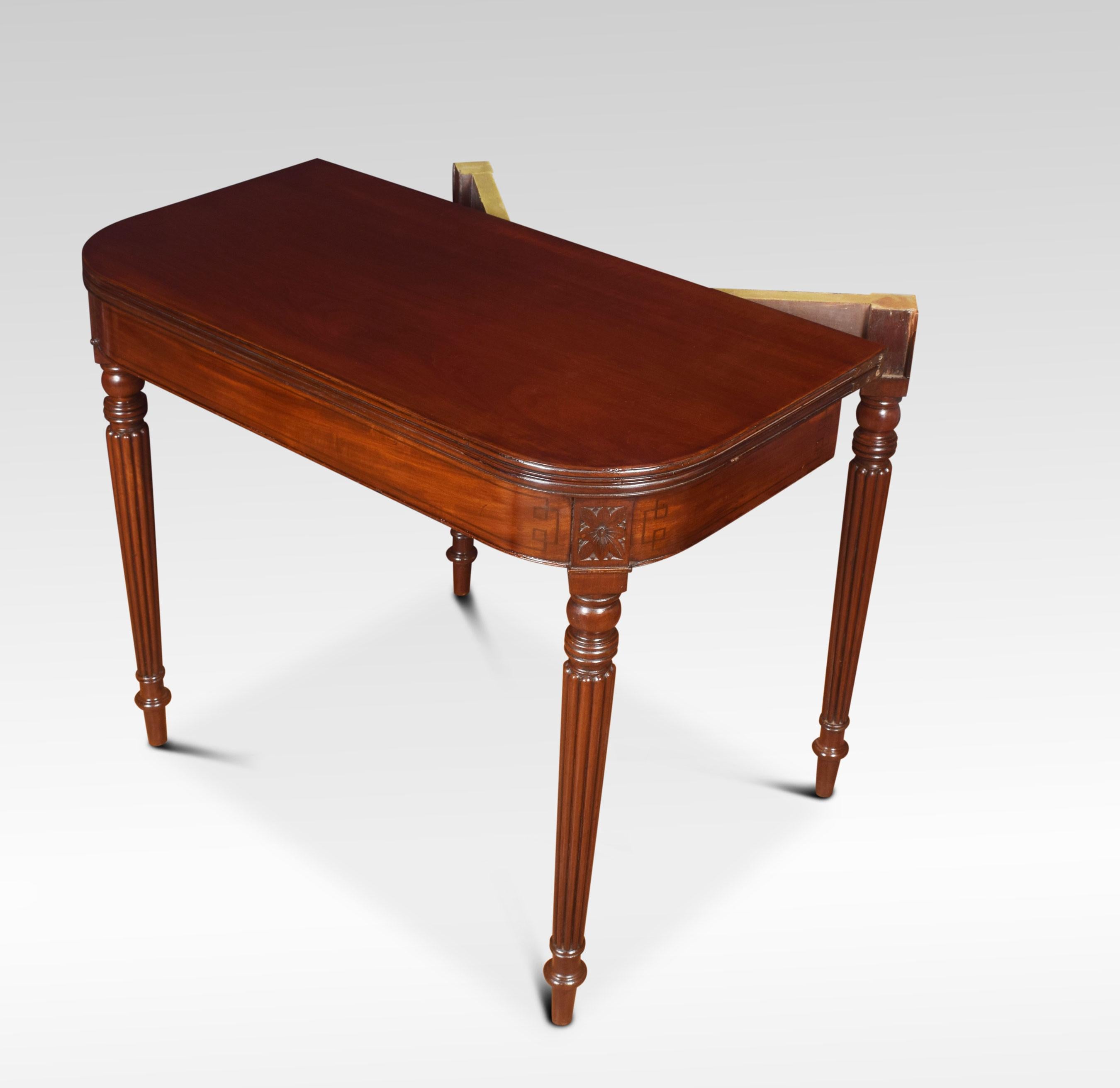 Regency Mahogany Tea Table In Good Condition For Sale In Cheshire, GB