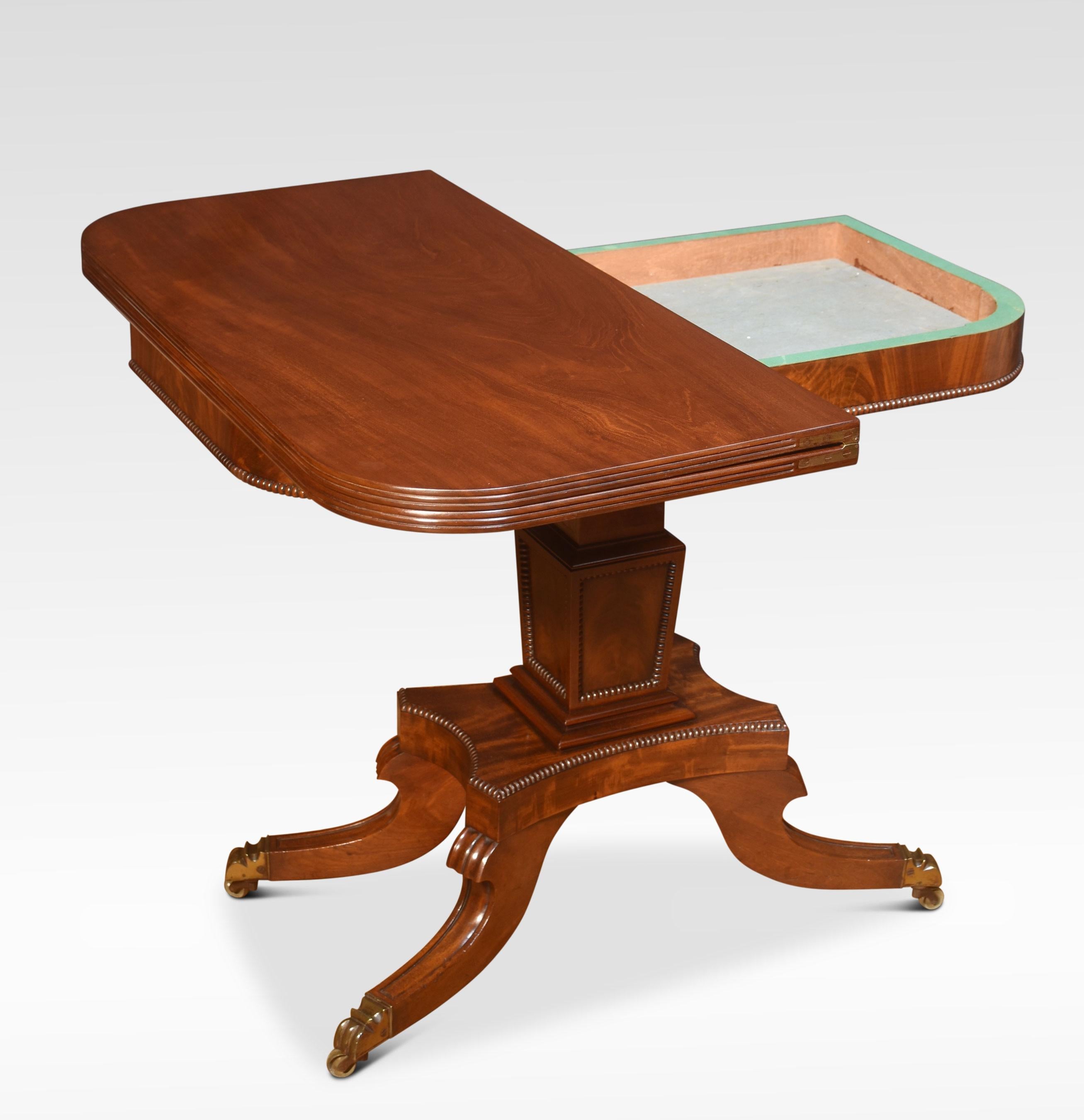 19th Century Regency mahogany tea table For Sale