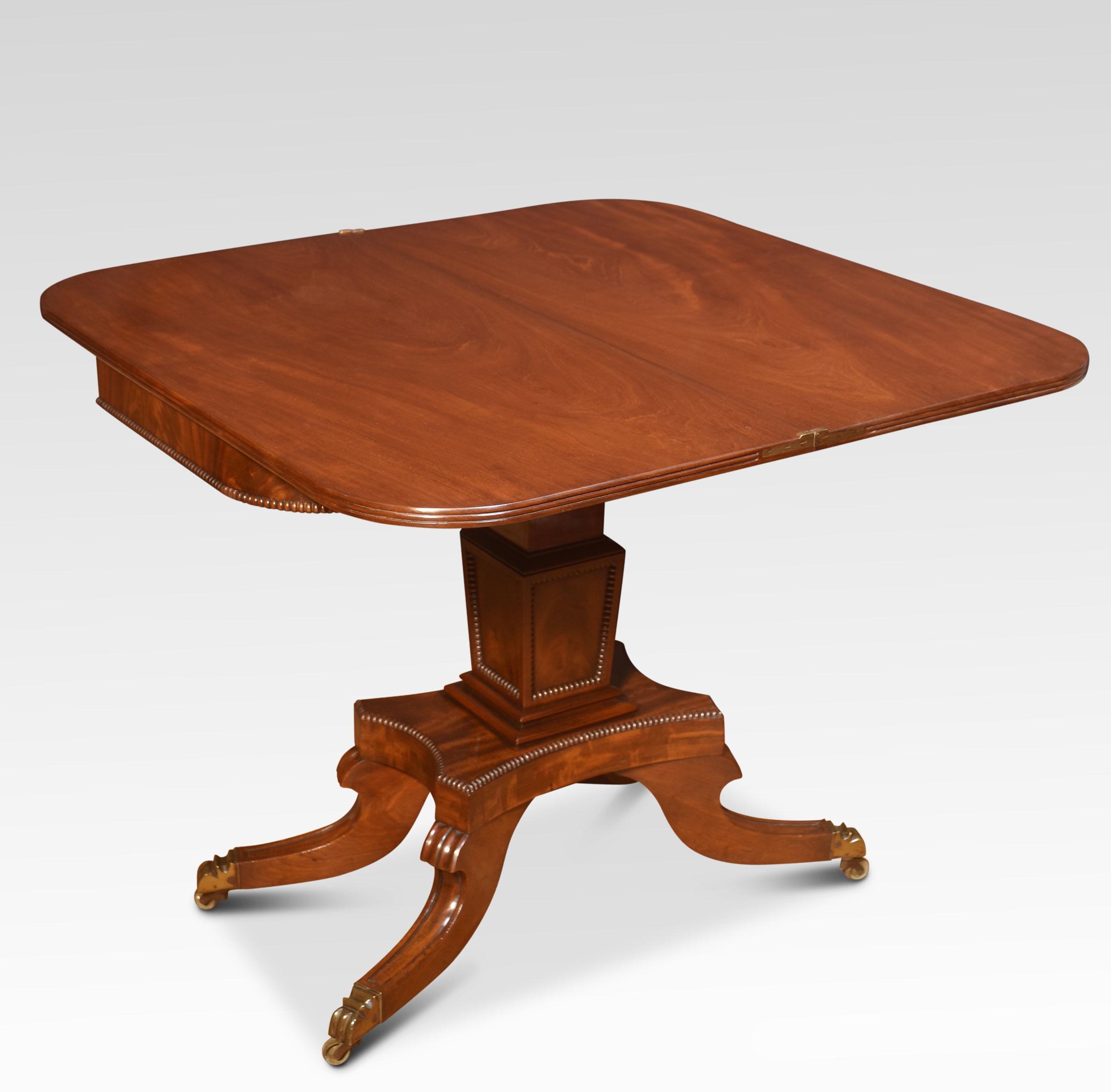 Wood Regency mahogany tea table For Sale