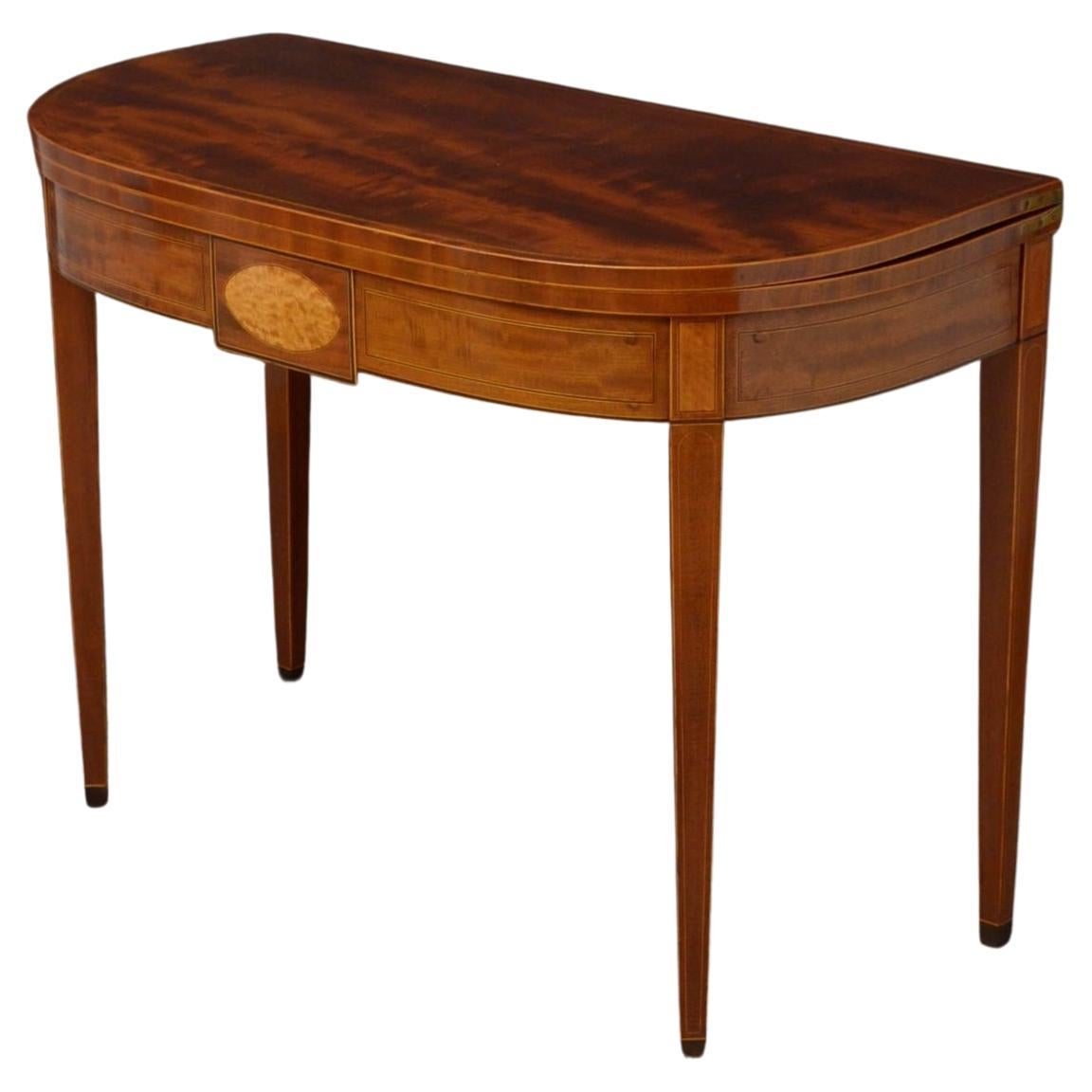 Regency Mahogany Tea Table For Sale