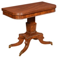 Antique Regency mahogany tea table