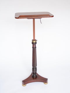 Teleskop-Lesetisch aus Mahagoni im Regency-Stil, gestempelt Wilkinson Ludgate Hill