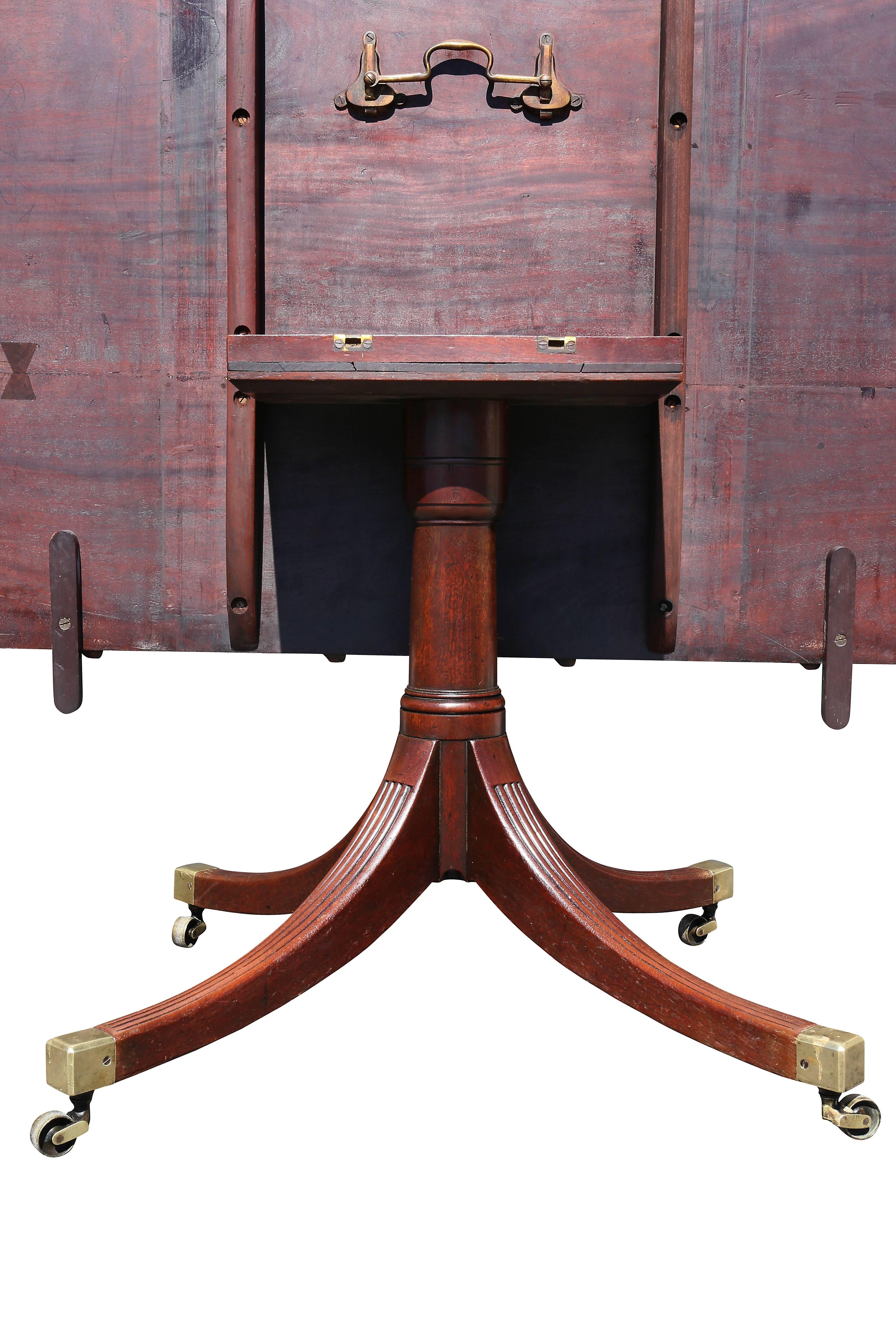 Regency Mahogany Three-Pedestal Dining Table 5
