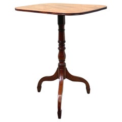 Regency Mahogany Tilt Top Rectangular Wine Table