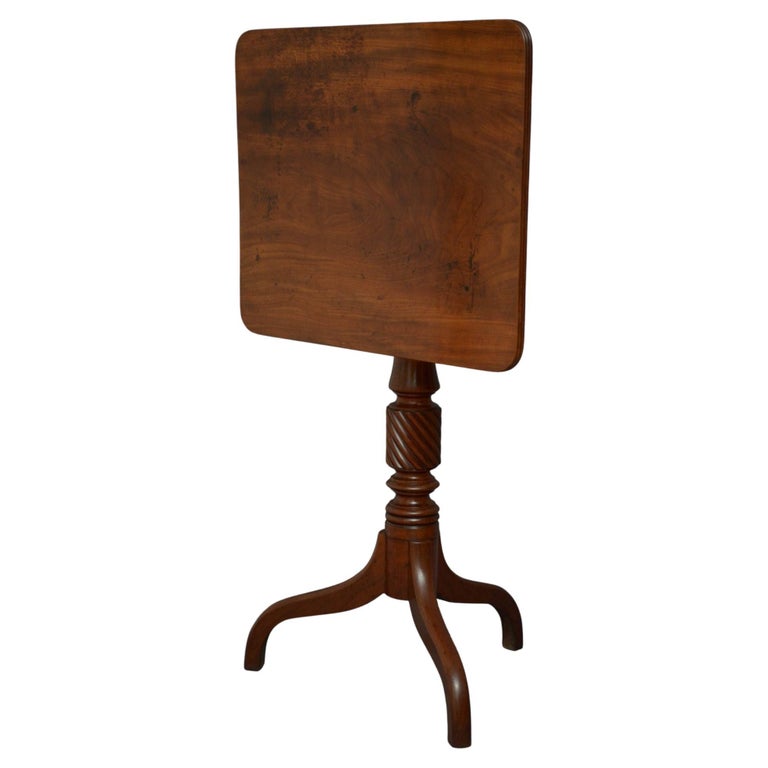 Regency Mahogany Tilt Top Table For Sale at 1stDibs