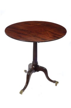 Regency Mahogany Tilt-Top Table on a Tripod Base