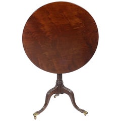Regency Mahogany Tilt-Top Table on a Tripod Base