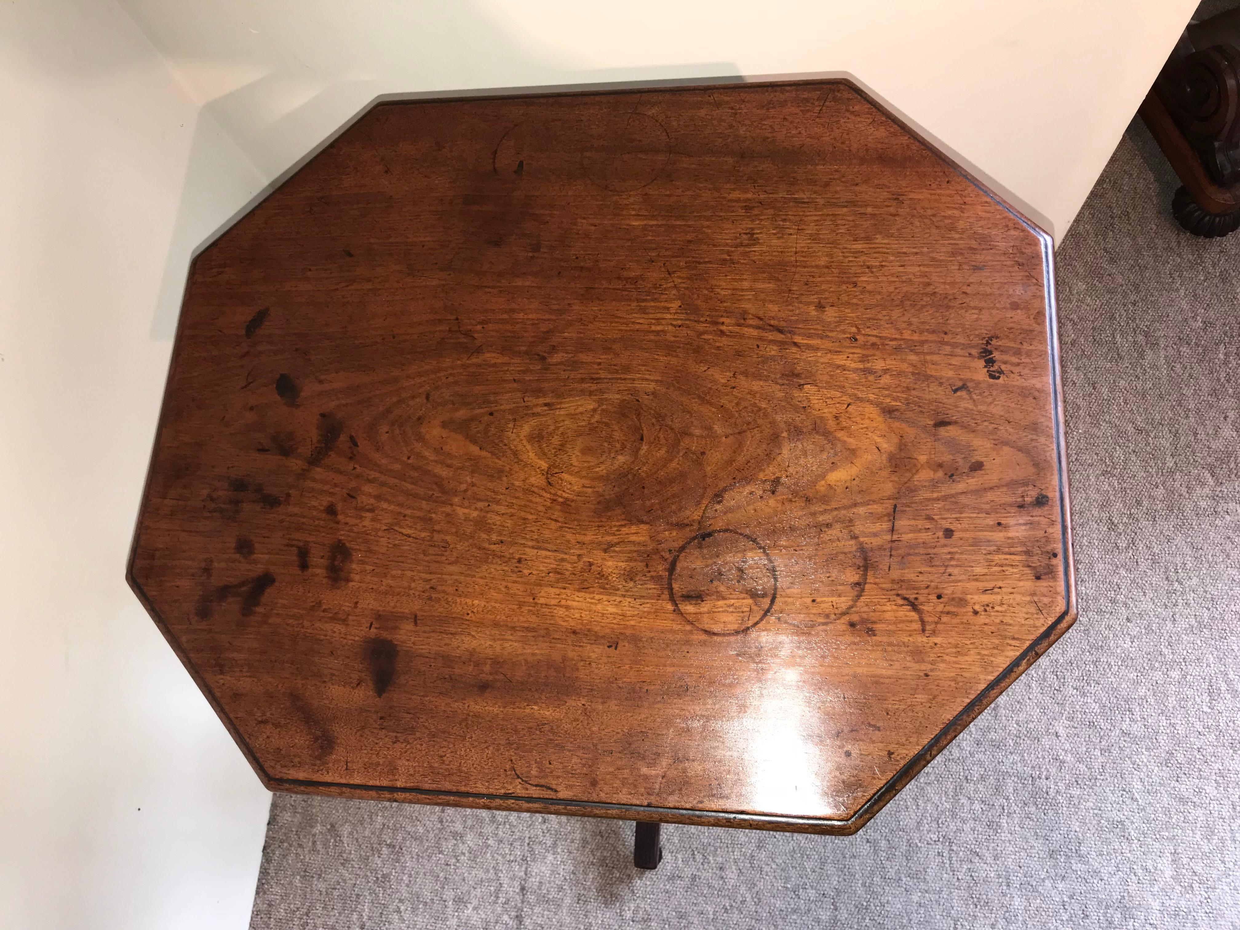 Regency Mahogany Tilt-Top Wine Table In Good Condition In Bournemouth, GB
