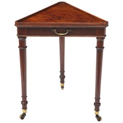 Regency Mahogany Triangular Table