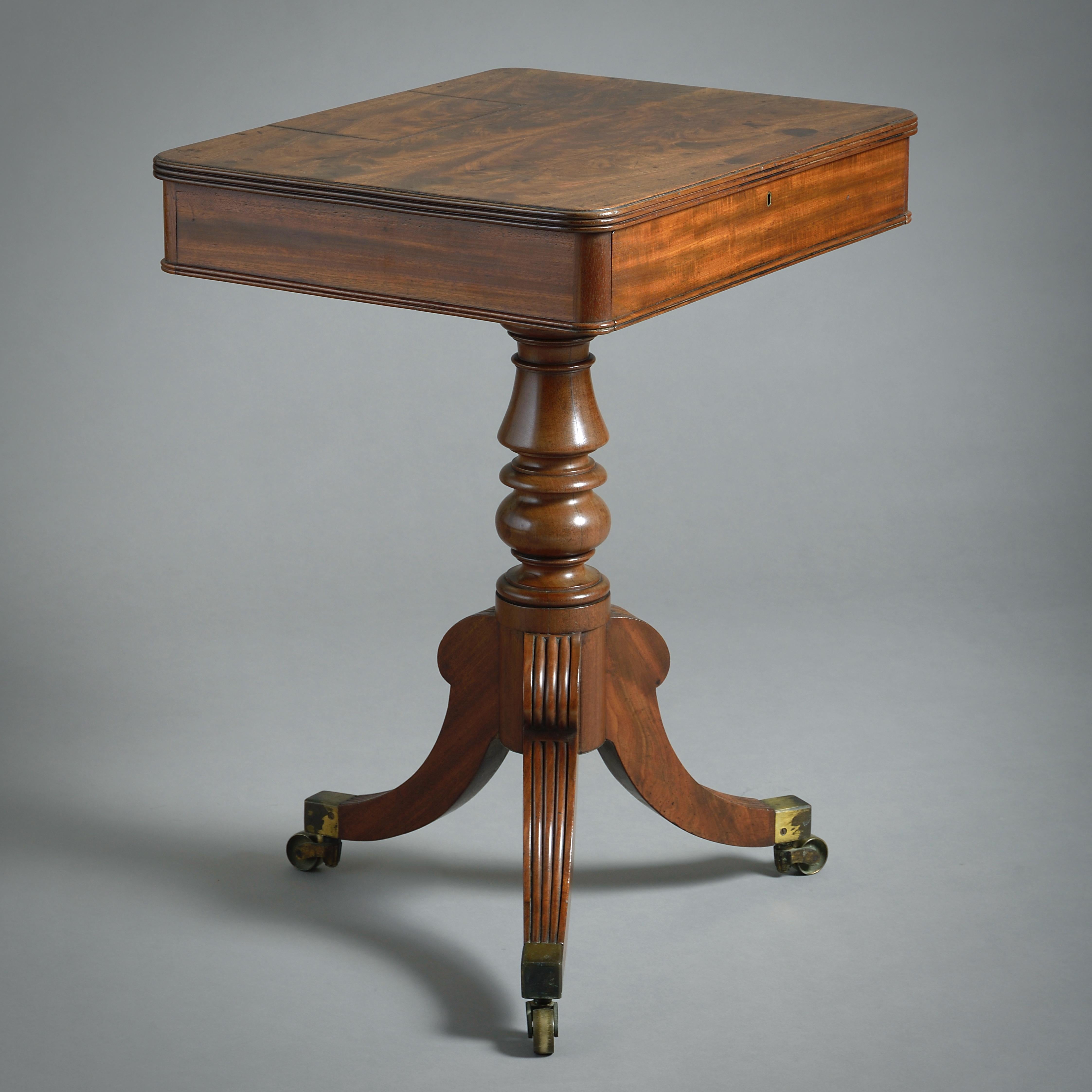 19th Century Regency Mahogany Tripod 'Chamber' Table For Sale