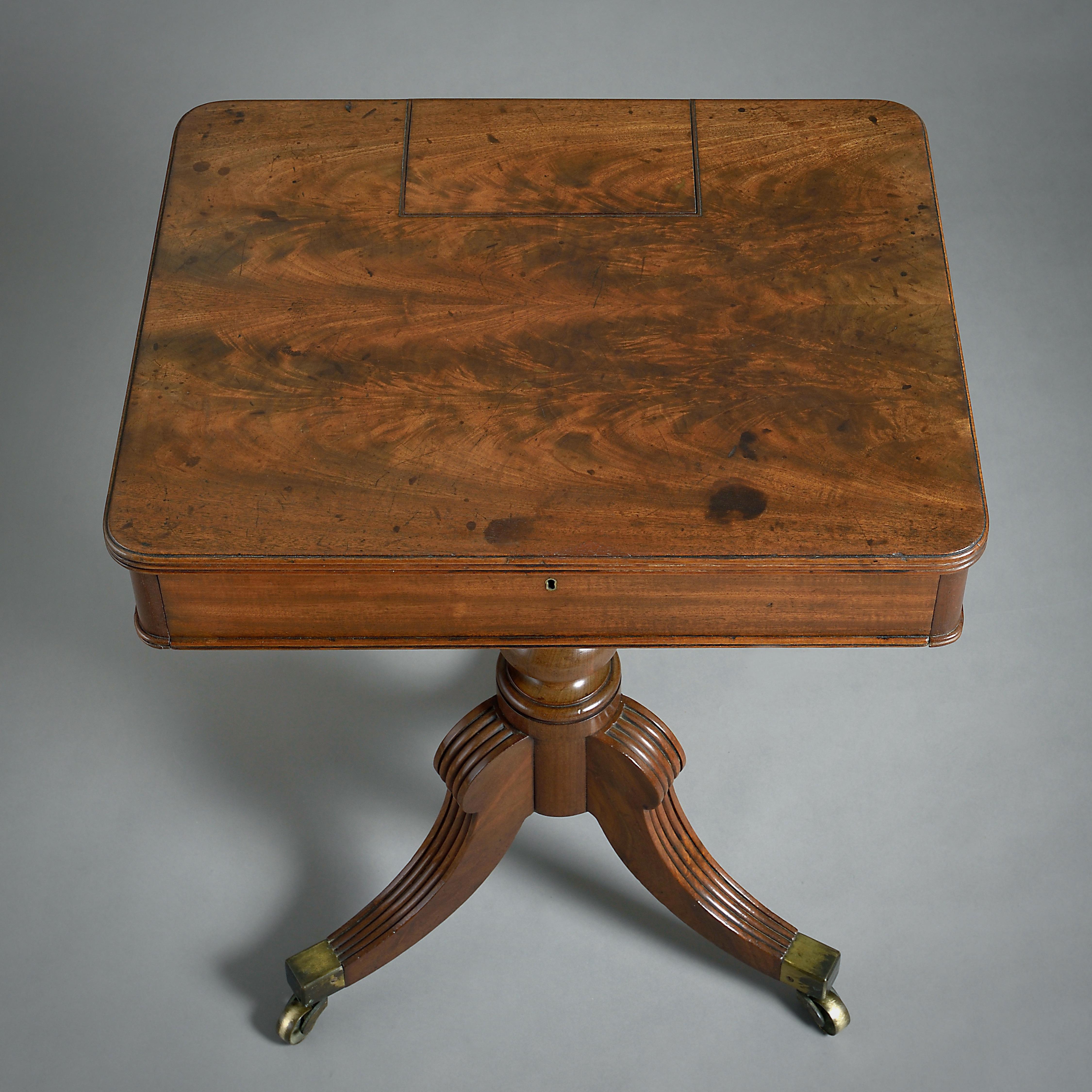 Regency Mahogany Tripod 'Chamber' Table For Sale 1