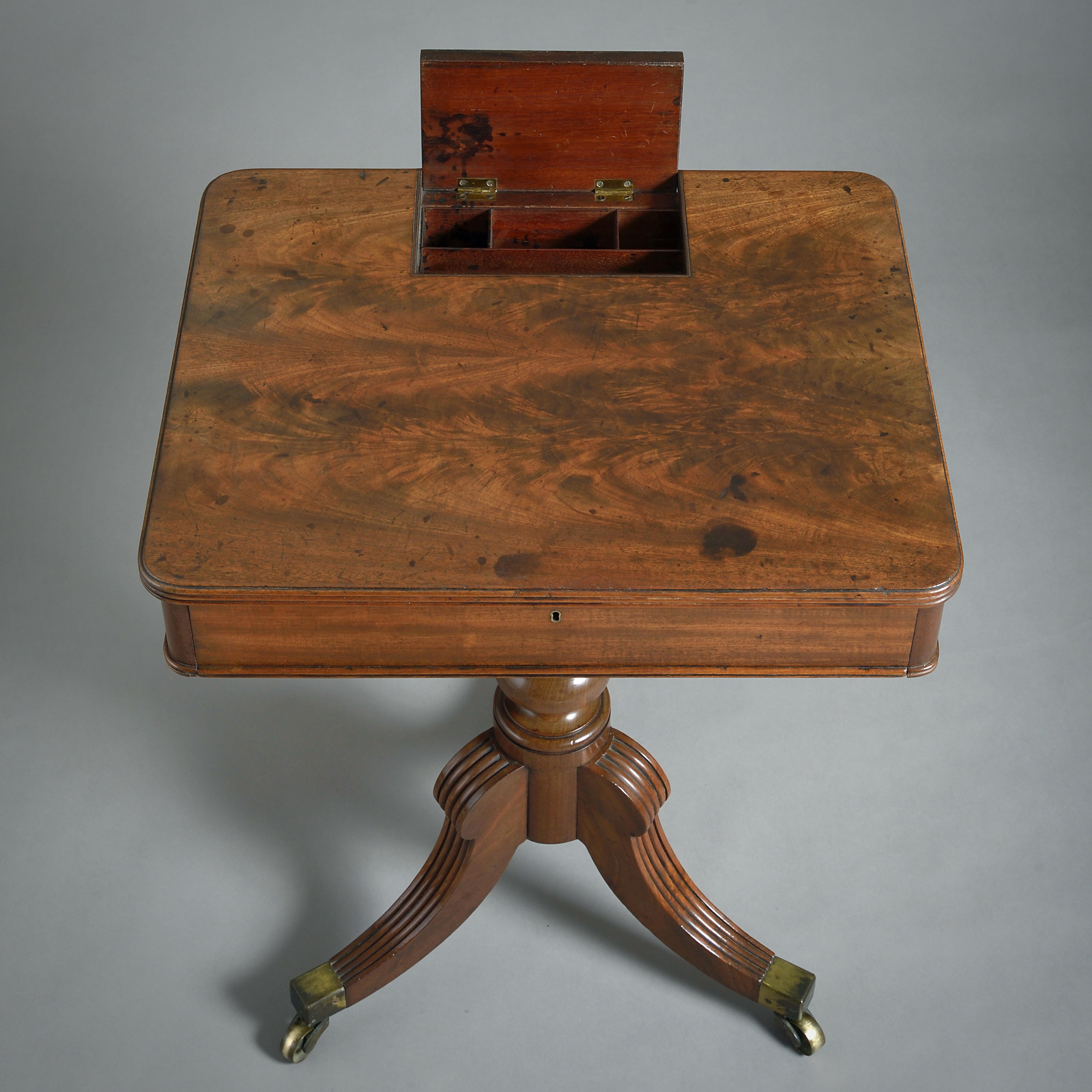 Regency Mahogany Tripod 'Chamber' Table For Sale 2